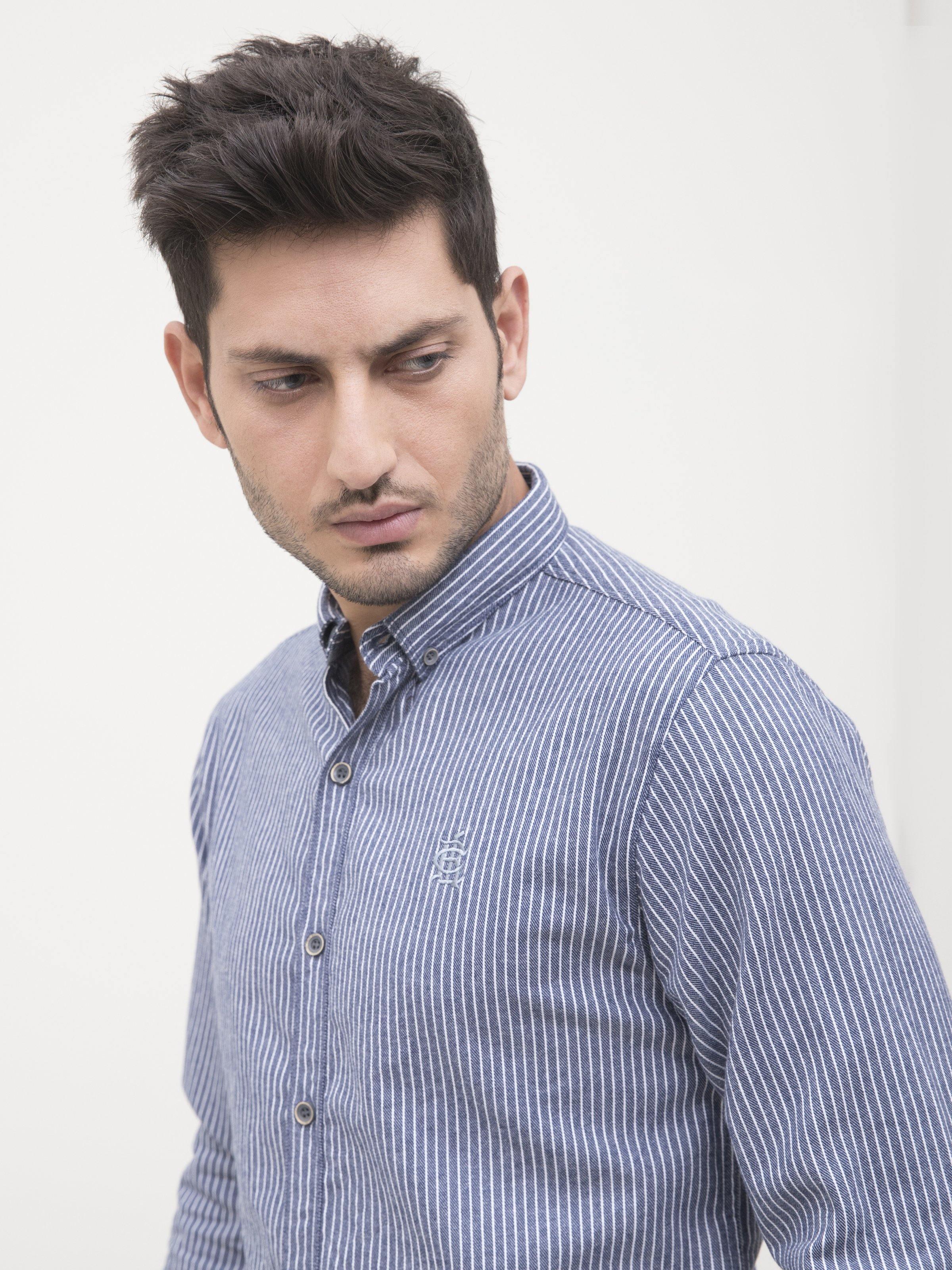 CASUAL SHIRT FULL SLEEVE STEEL GREY - Image 2