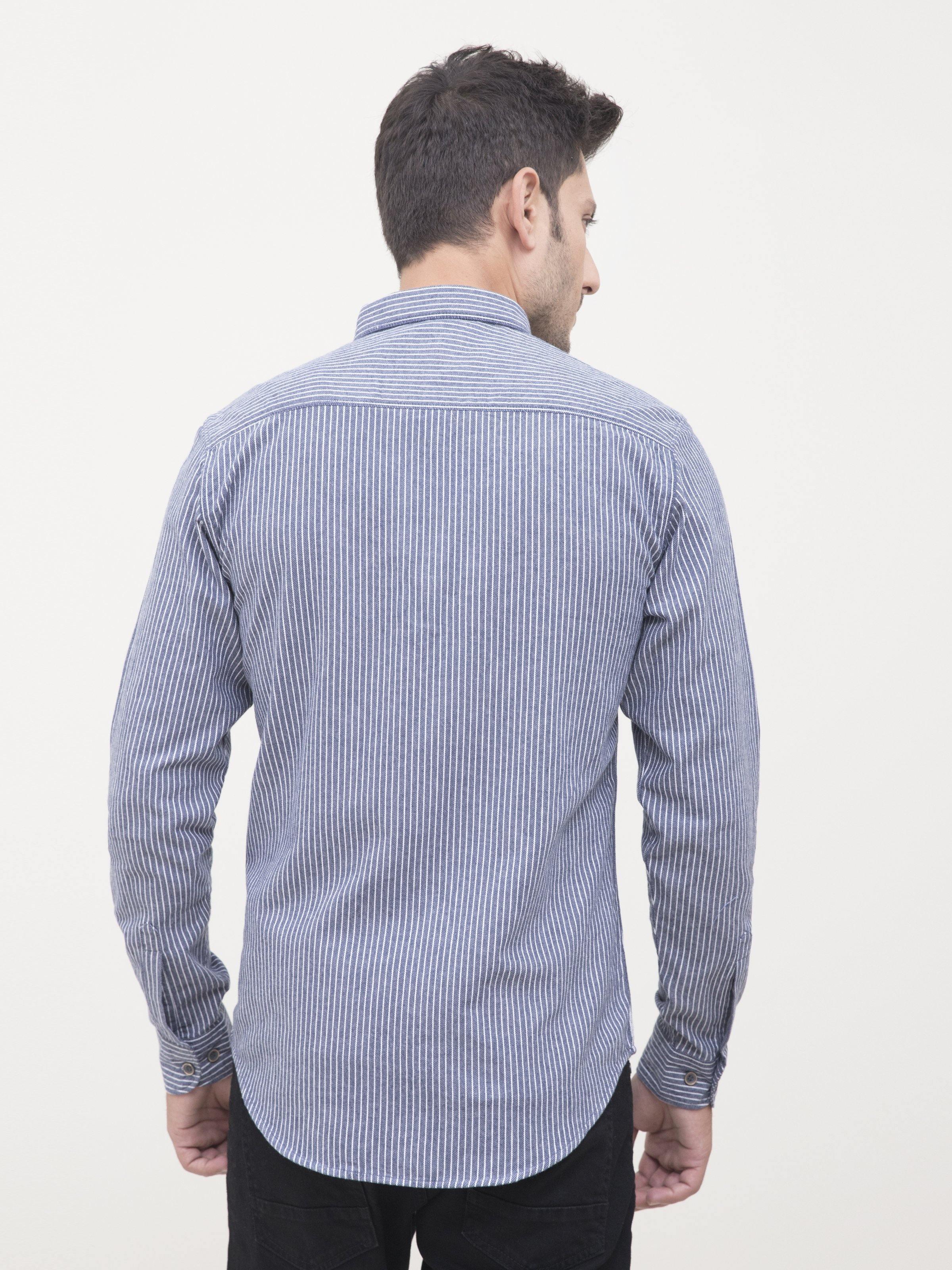 CASUAL SHIRT FULL SLEEVE STEEL GREY - Image 3