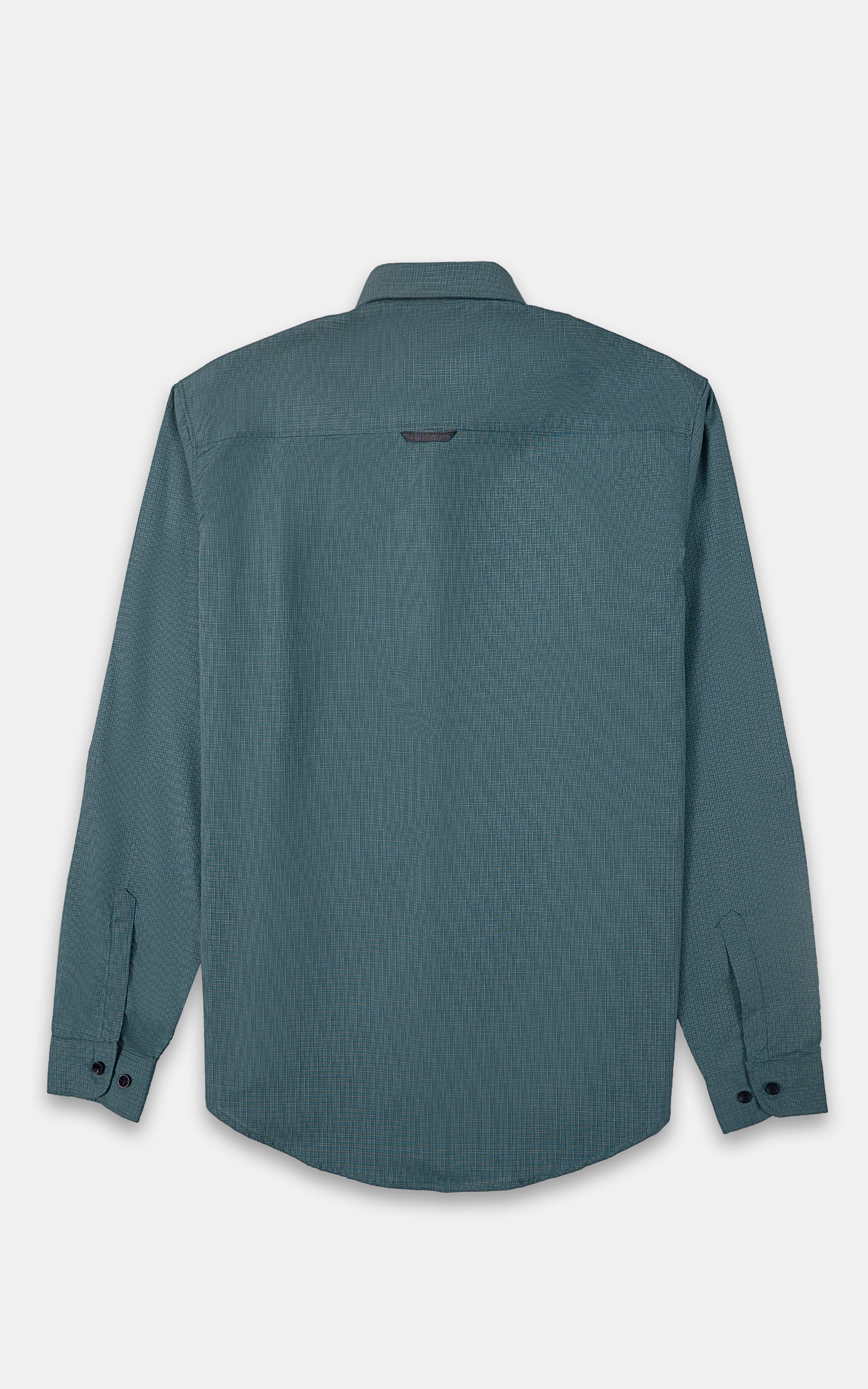 CASUAL SHIRT GREEN CHECK - Image 3