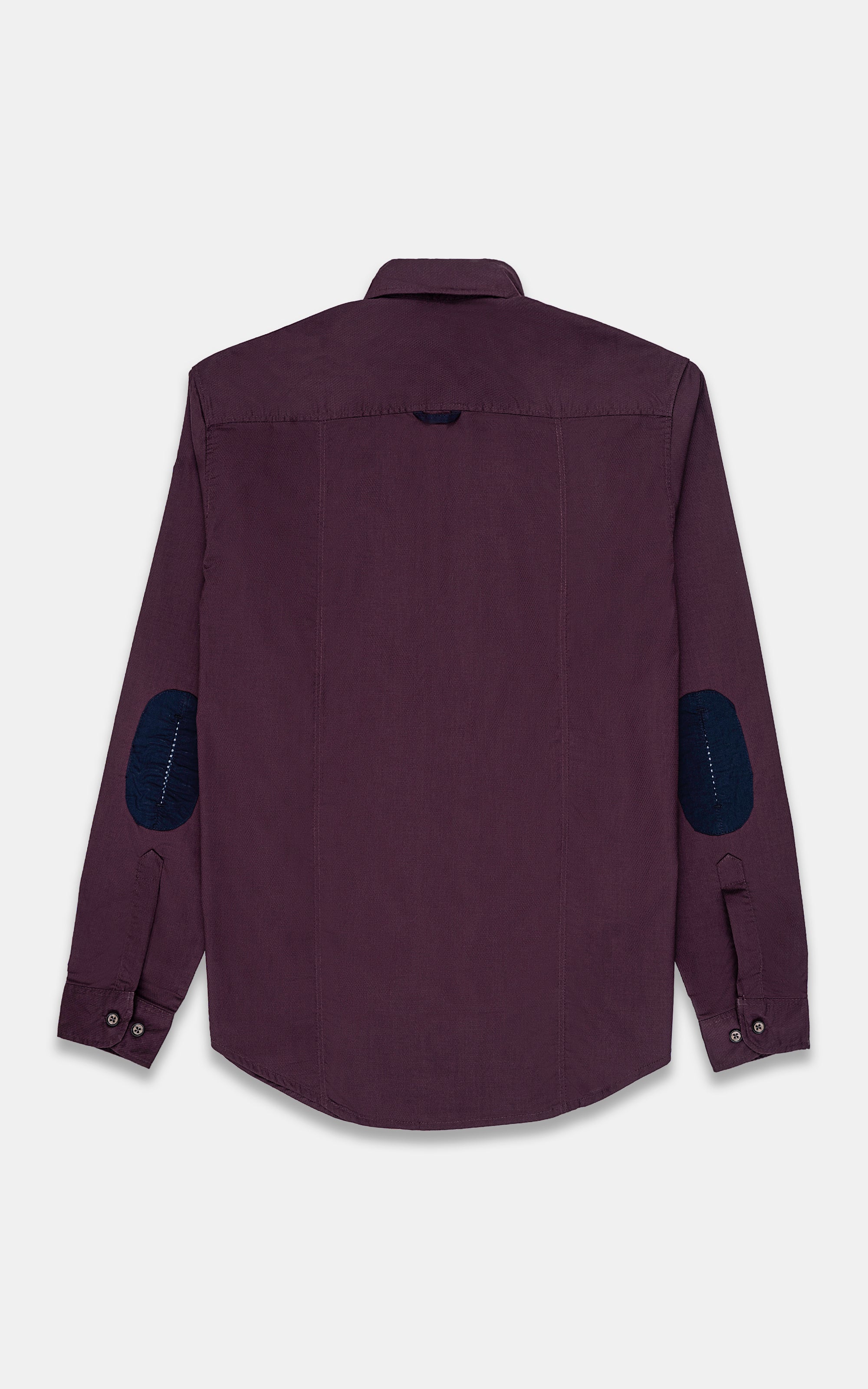 CASUAL SHIRT MAROON TEXTURE - Image 3
