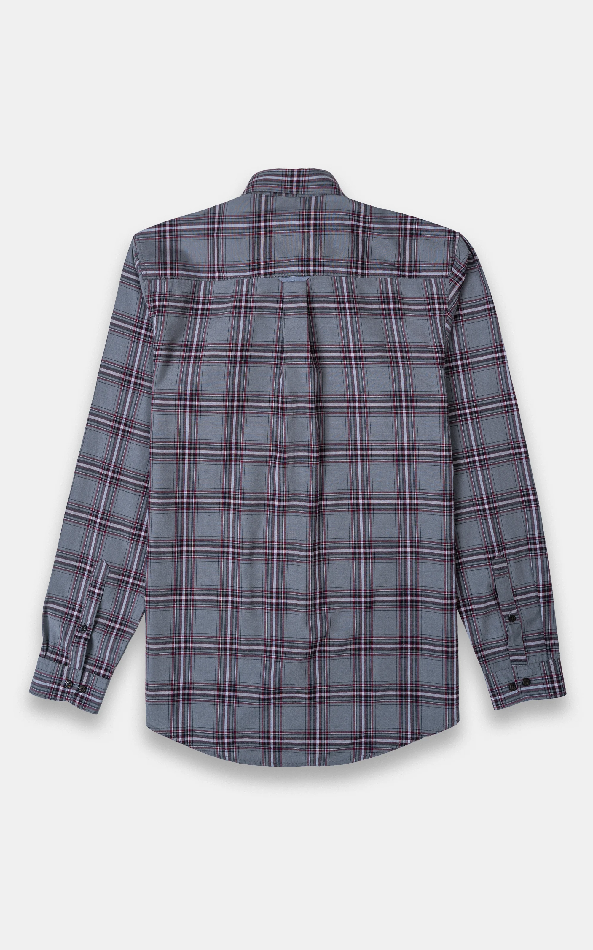 CASUAL SHIRT GREY CHECK - Image 3