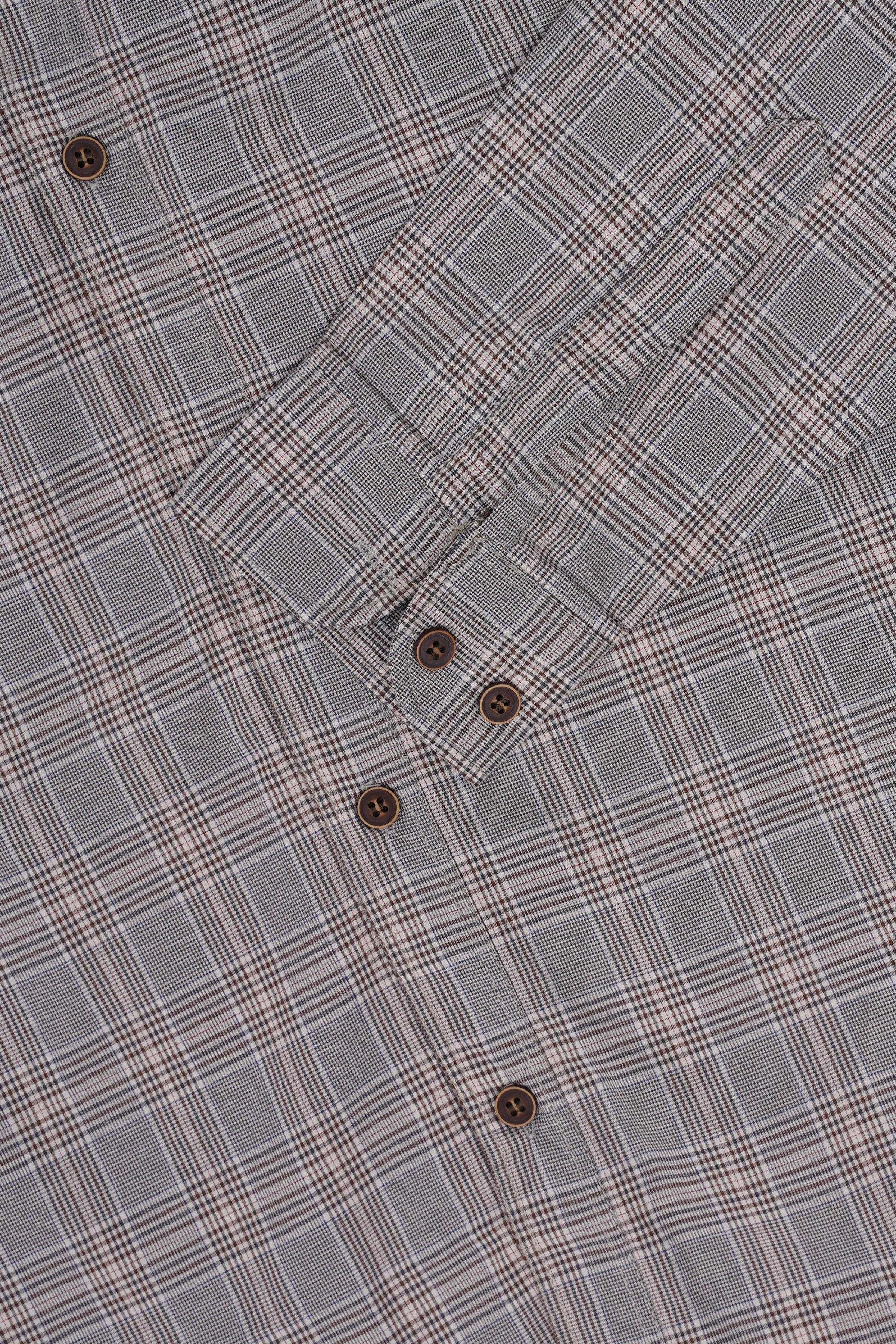 CASUAL SHIRT GREY CHECK - Image 2