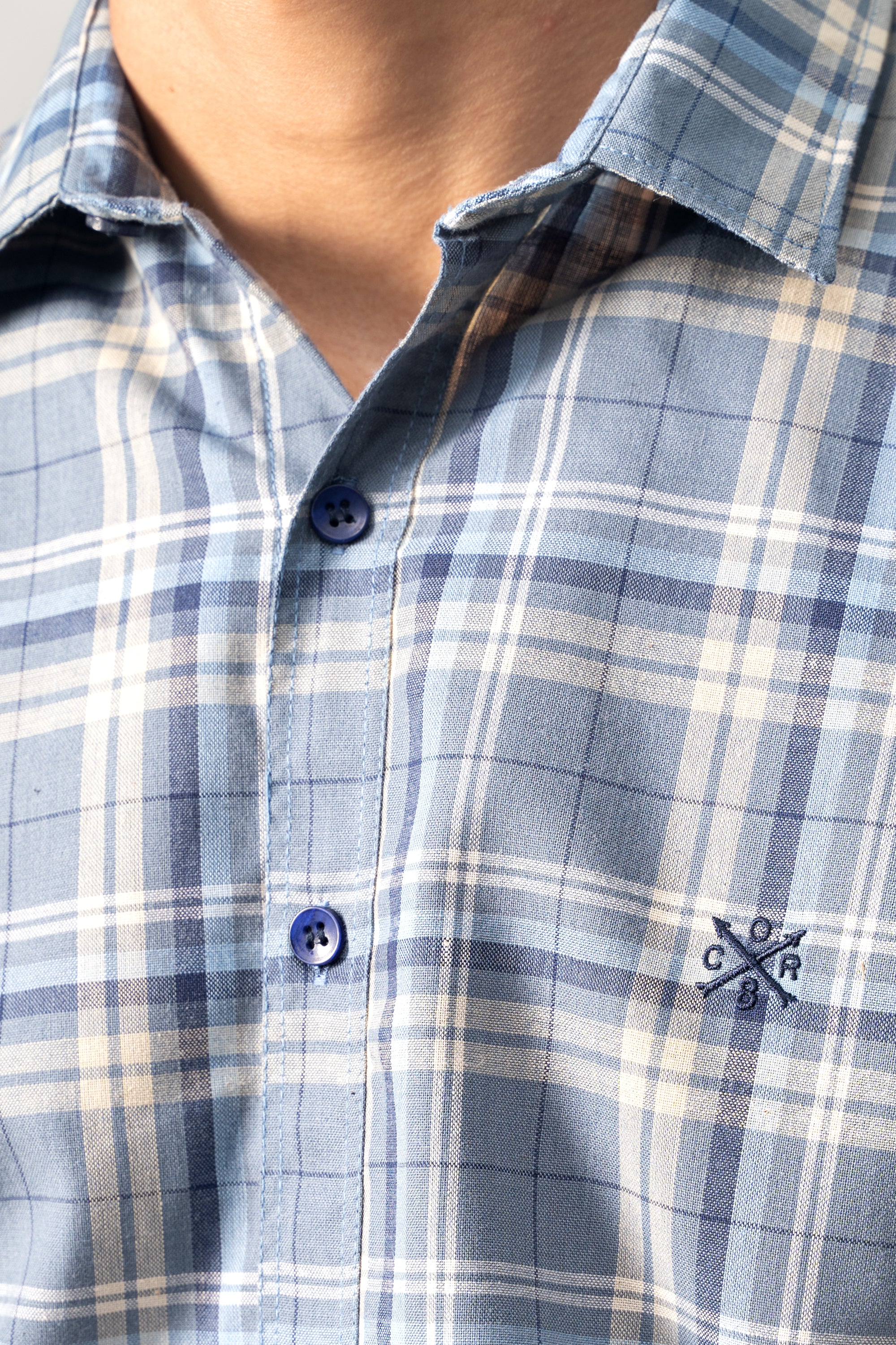 CASUAL SHIRT GREY CHECK - Image 5