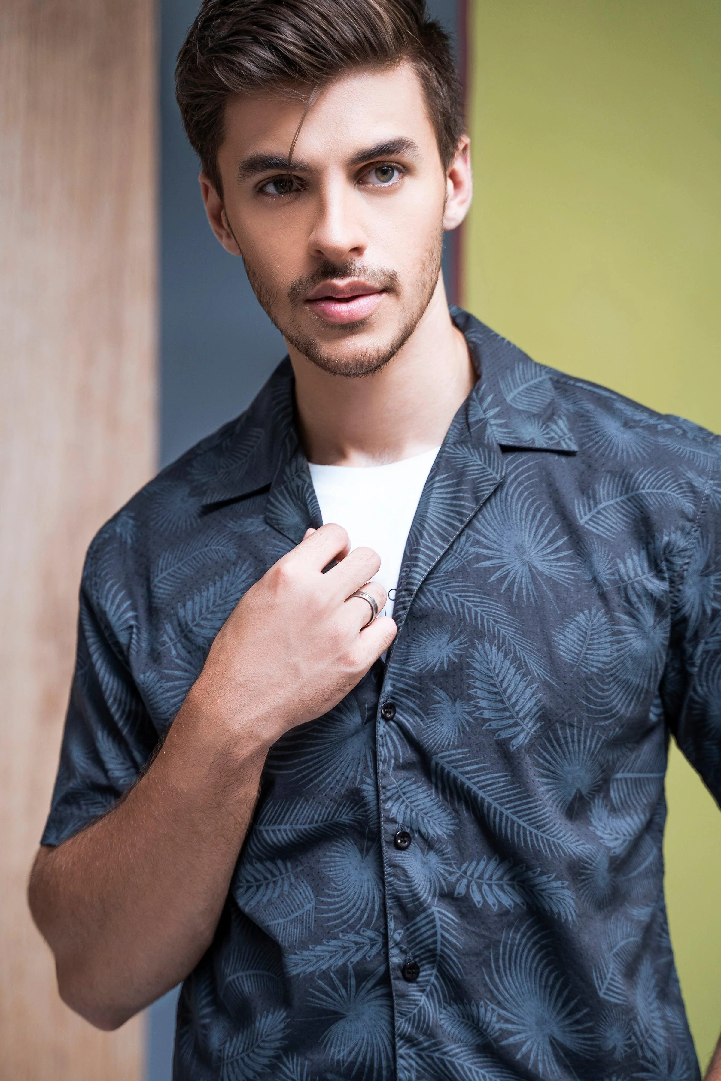 CASUAL SHIRT HALF SLEEVES GREY - Image 3