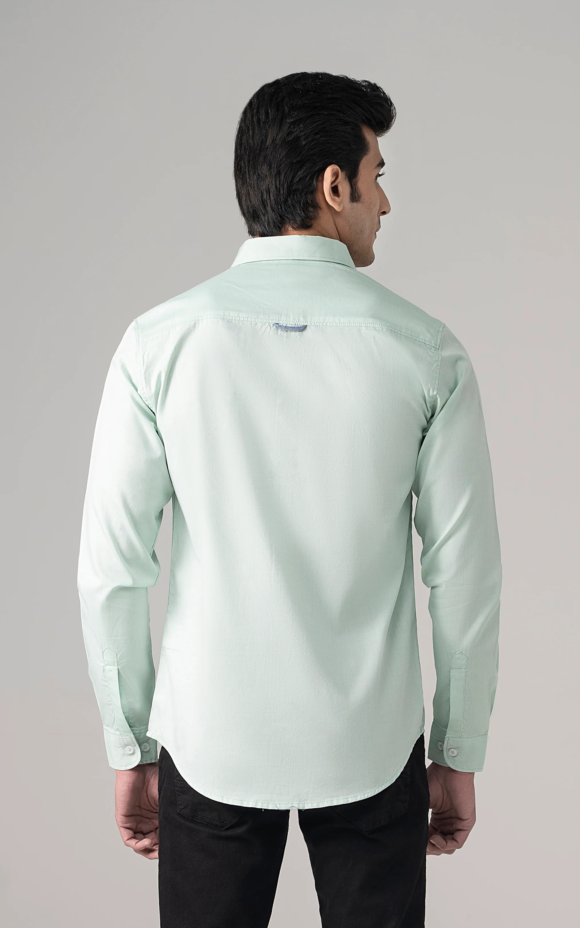 CASUAL SHIRT  LIGHT AQUA - Image 4