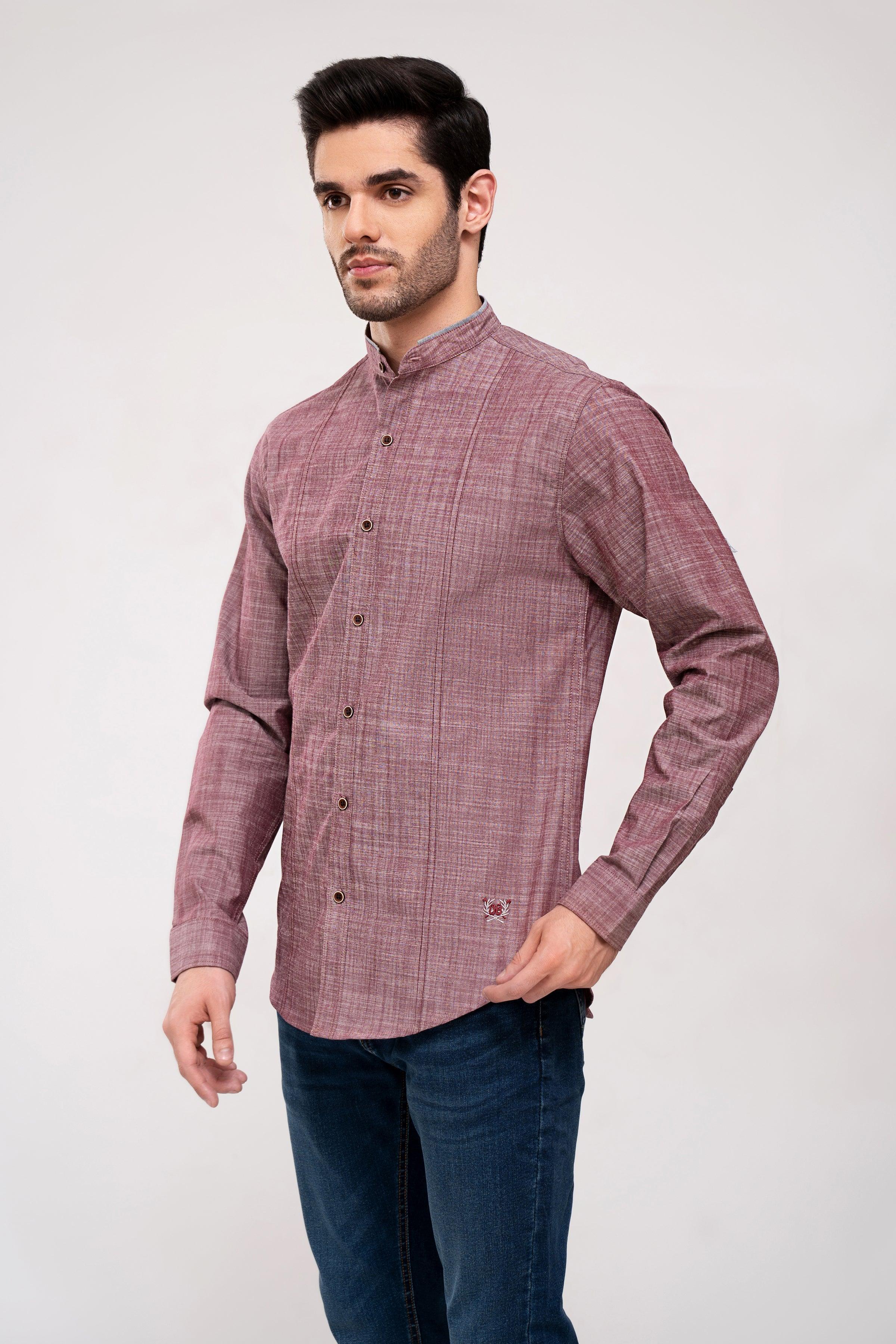 CASUAL SHIRT MAROON
