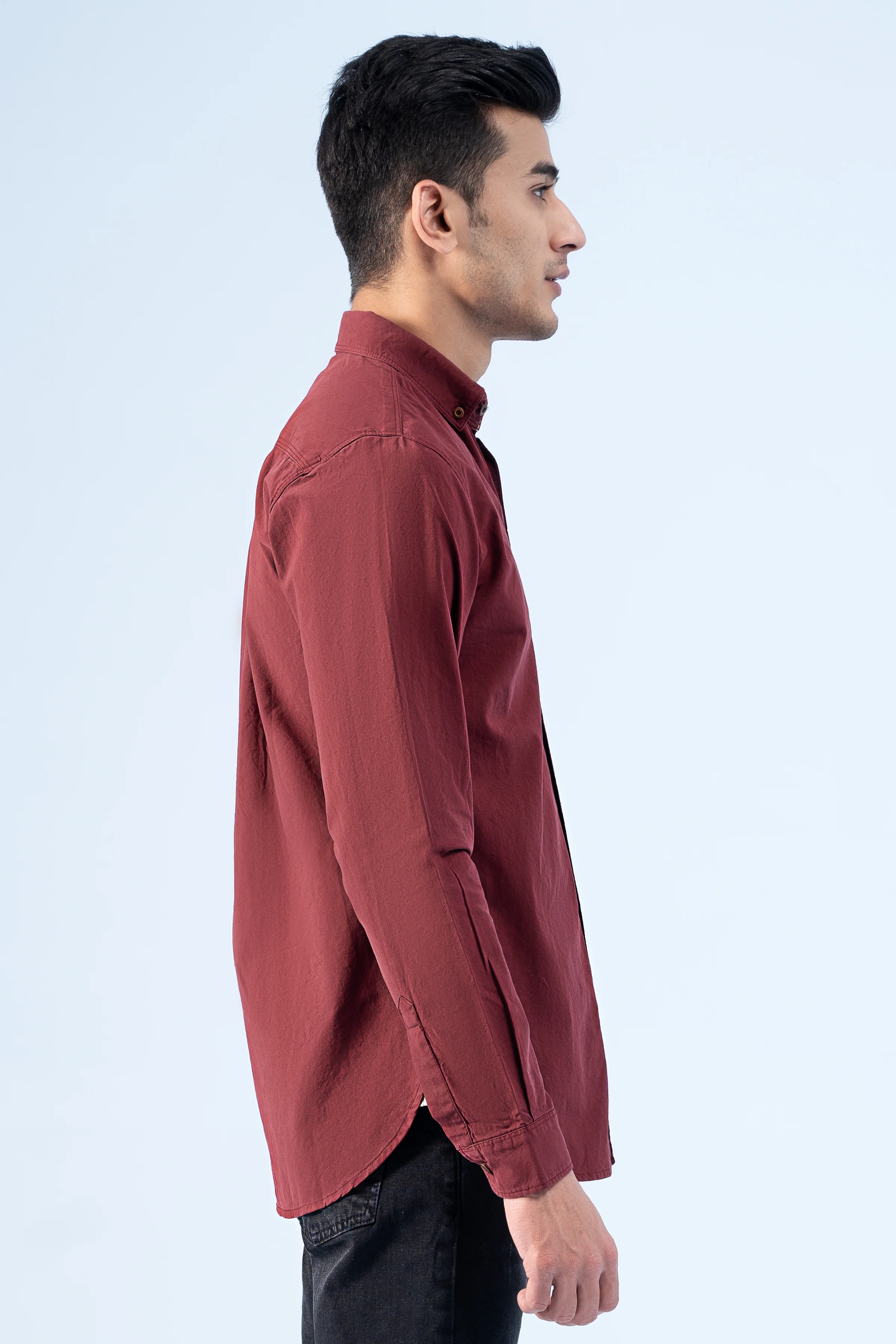 CASUAL SHIRT MAROON - Image 2