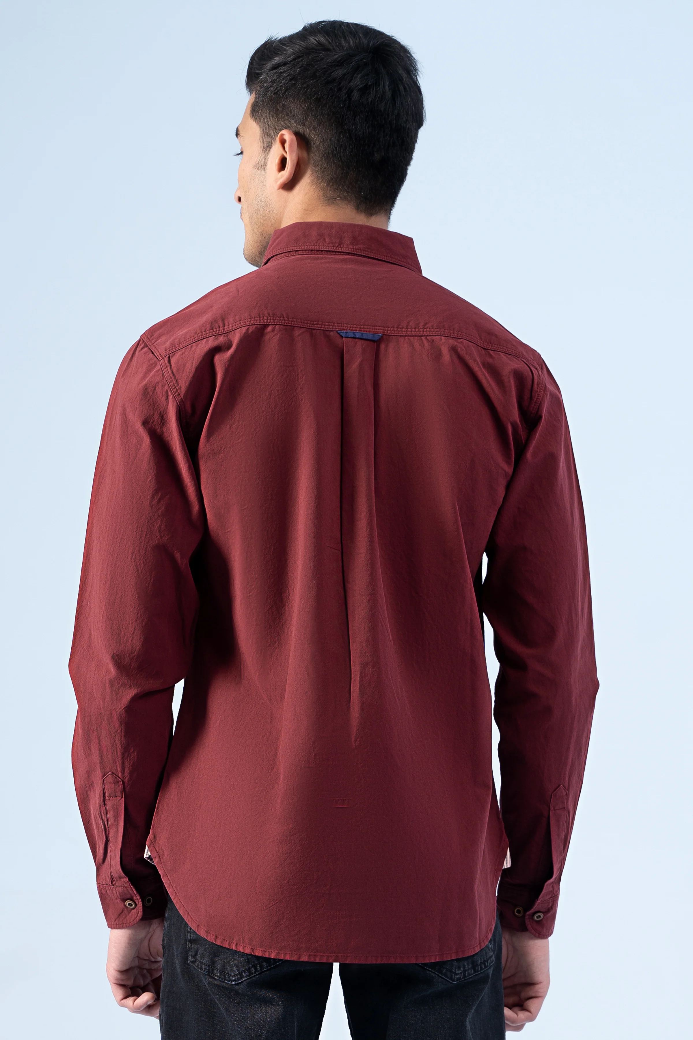 CASUAL SHIRT MAROON - Image 3
