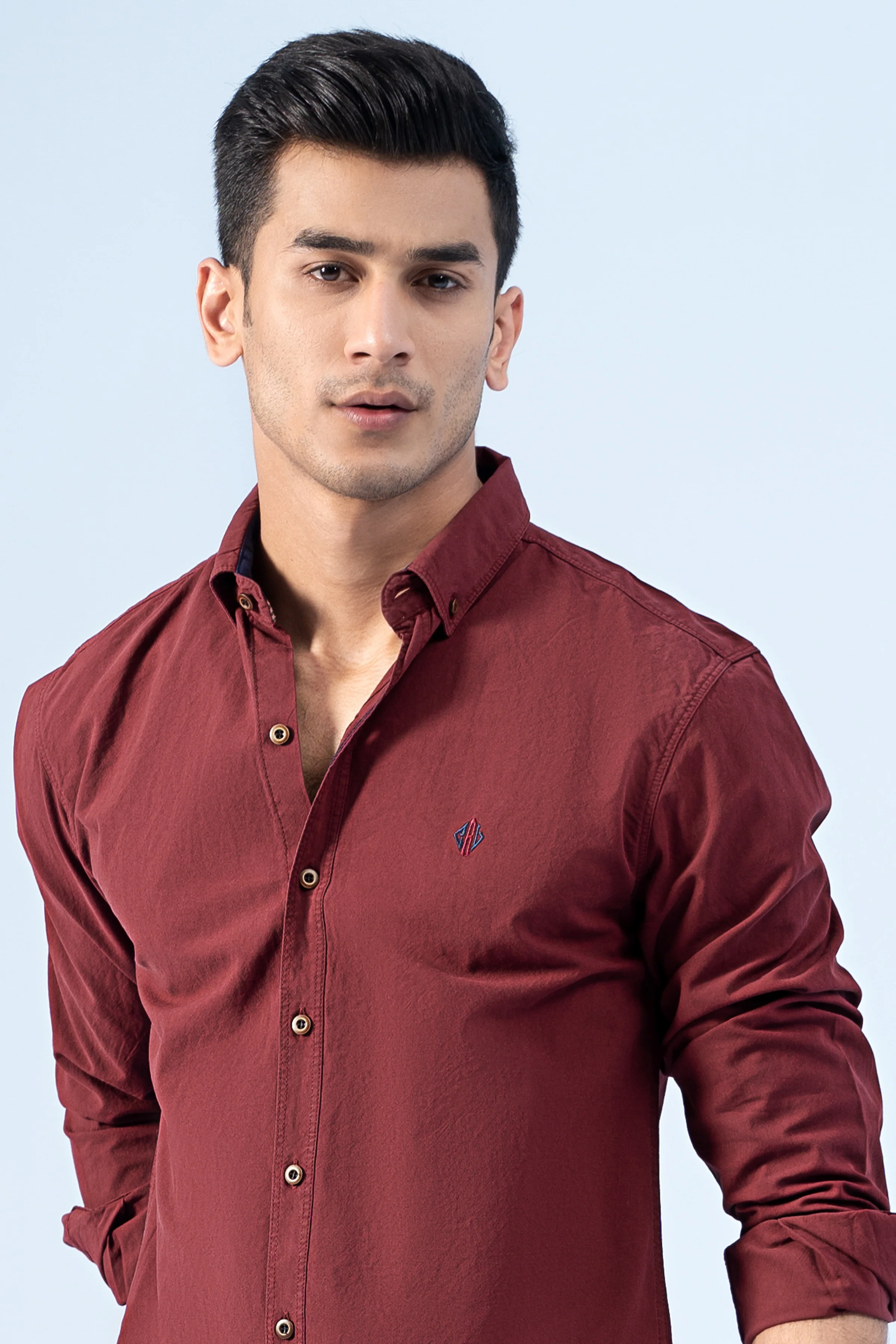 CASUAL SHIRT MAROON - Image 4