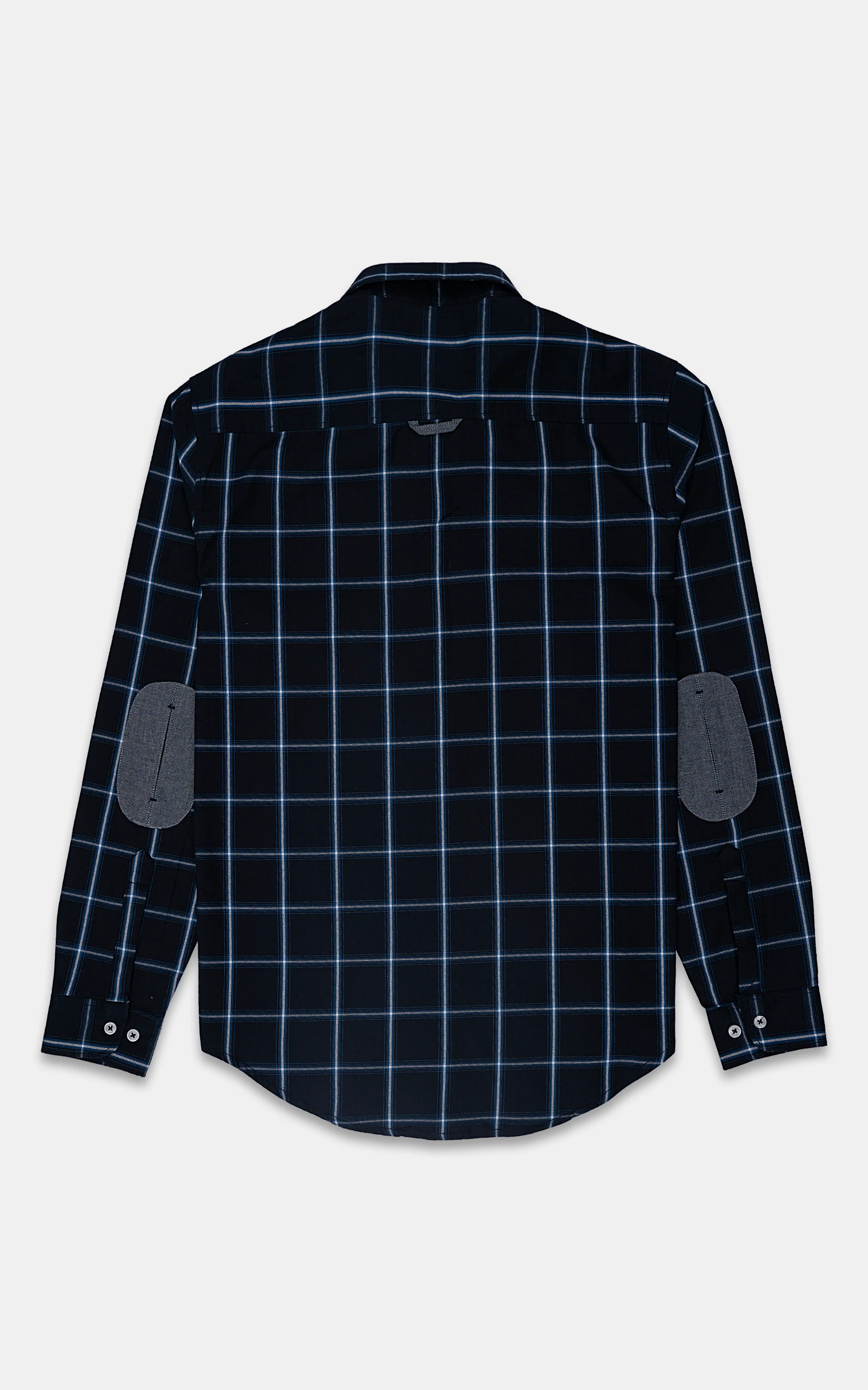 CASUAL SHIRT NAVY CHECK - Image 3