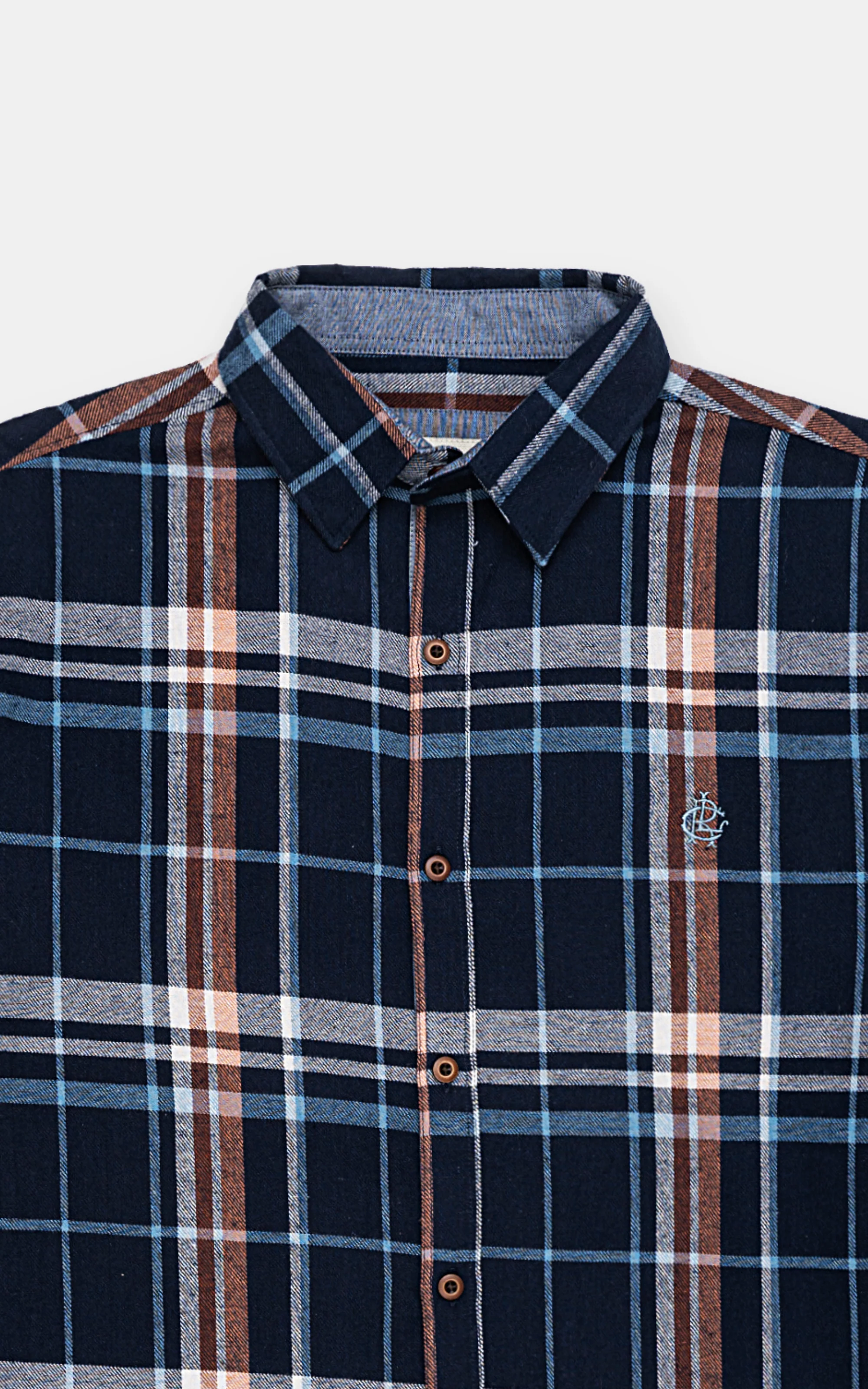 CHECKERED CASUAL SHIRT NAVY CHECK - Image 2