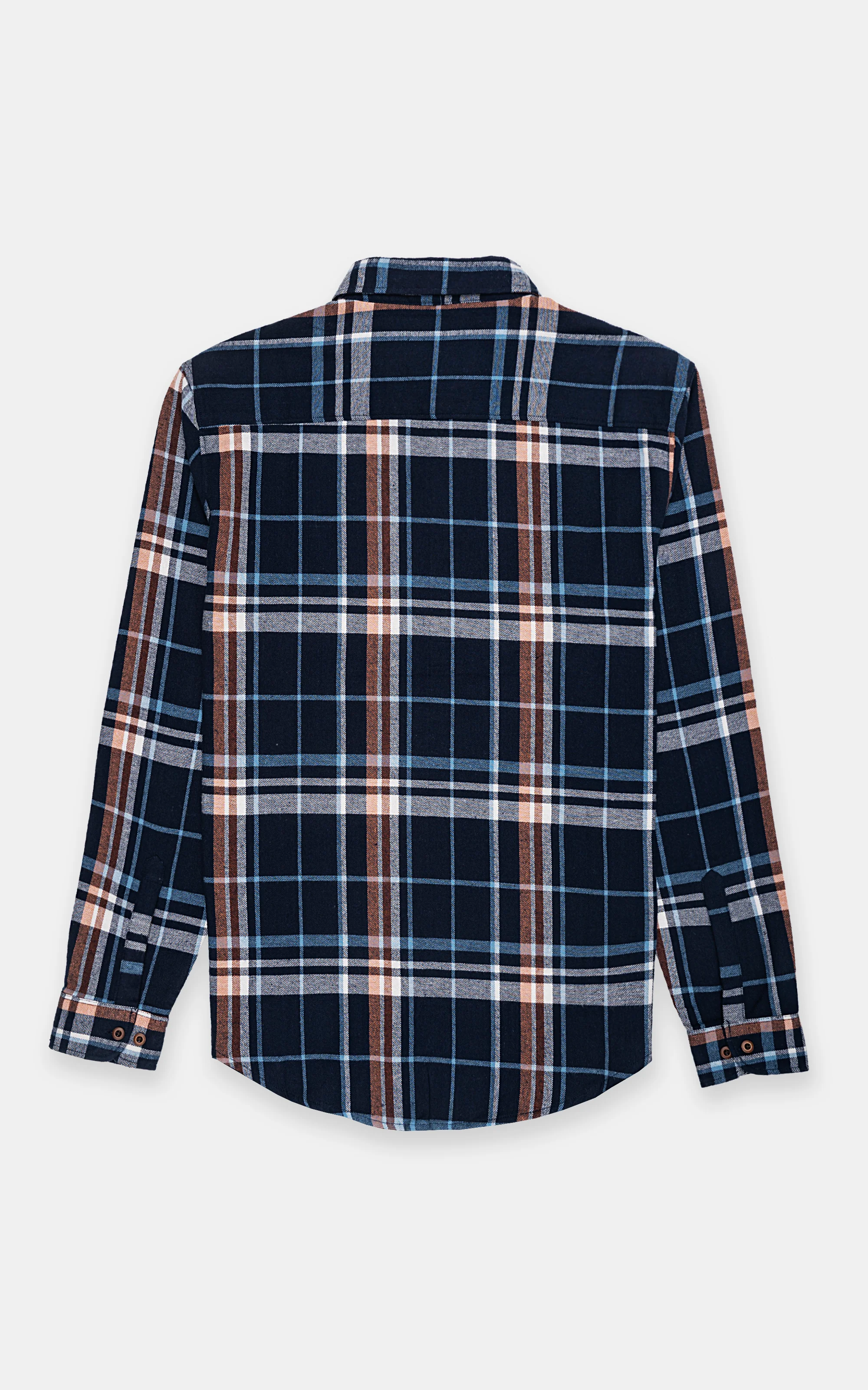 CHECKERED CASUAL SHIRT NAVY CHECK - Image 3