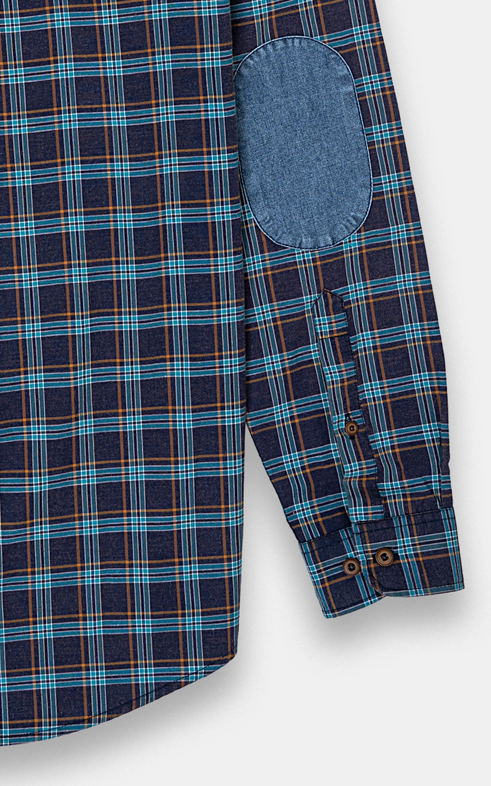 CASUAL SHIRT NAVY GREEN - Image 4