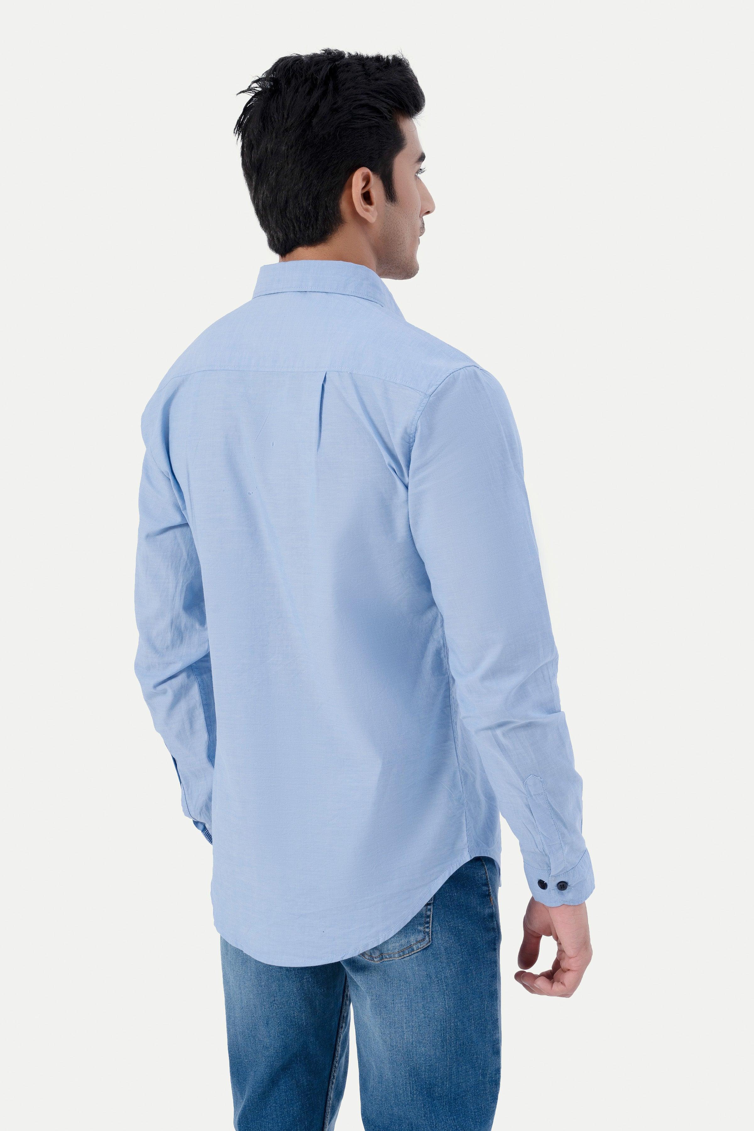 CASUAL SHIRT SKY BLUE - Image 4