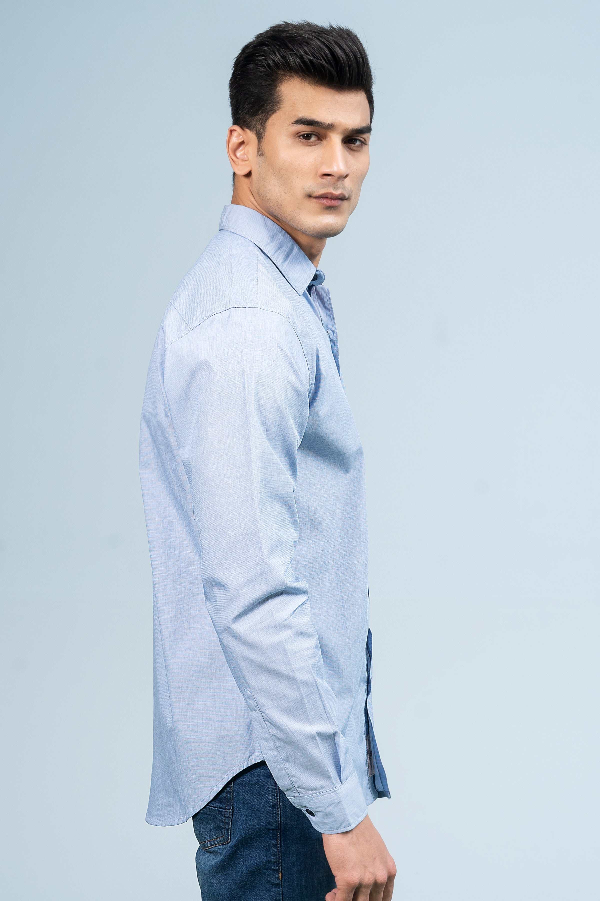 CASUAL SHIRT SKY BLUE - Image 4