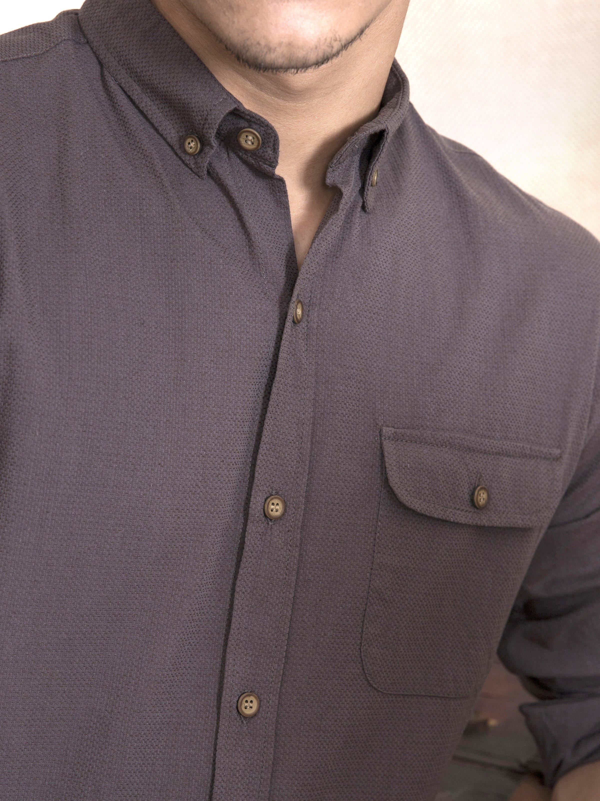 CASUAL SHIRT SLIM FIT FULL SLEEVE MOSS - Image 2
