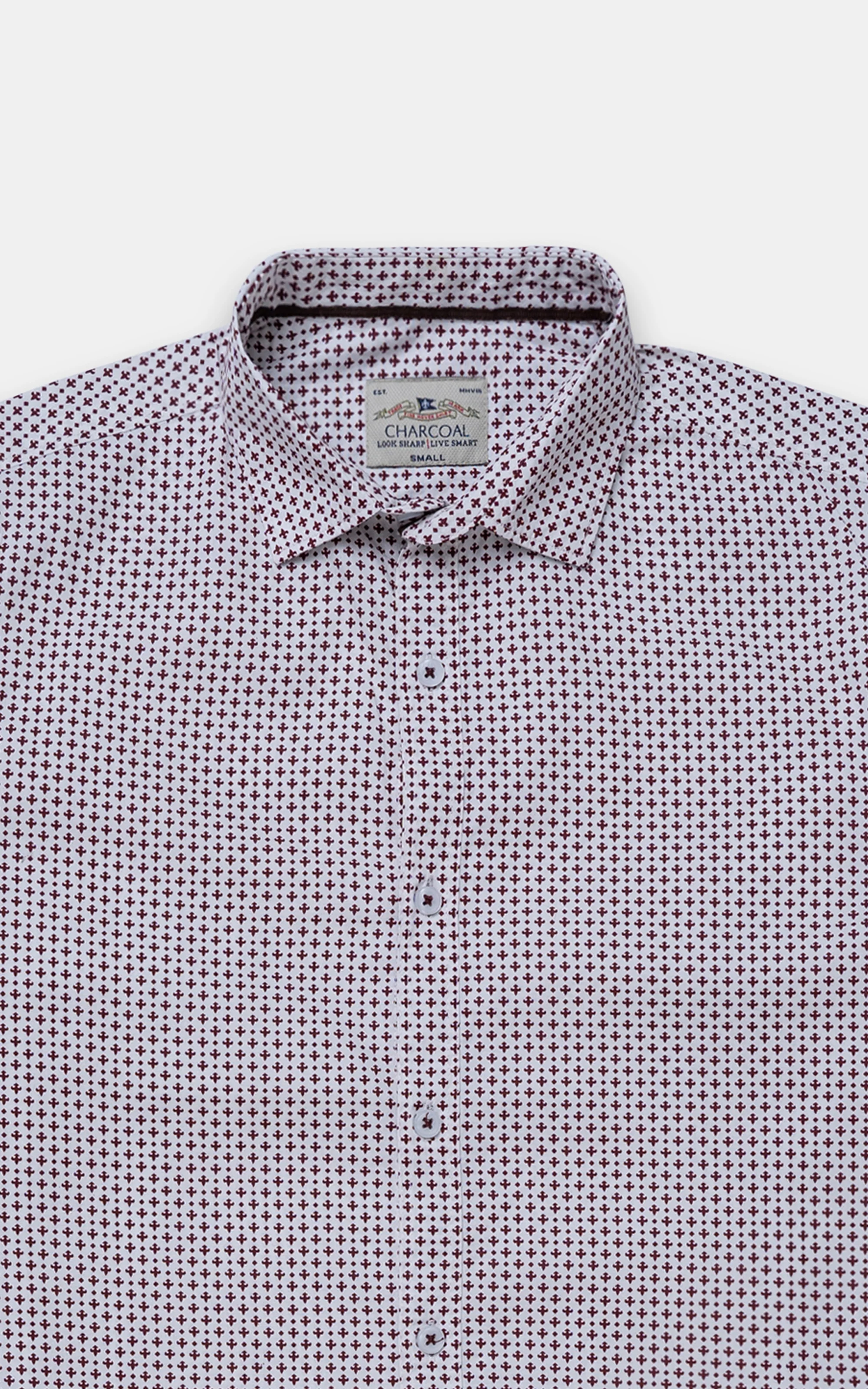CASUAL SHIRT WHITE PRINTED - Image 2