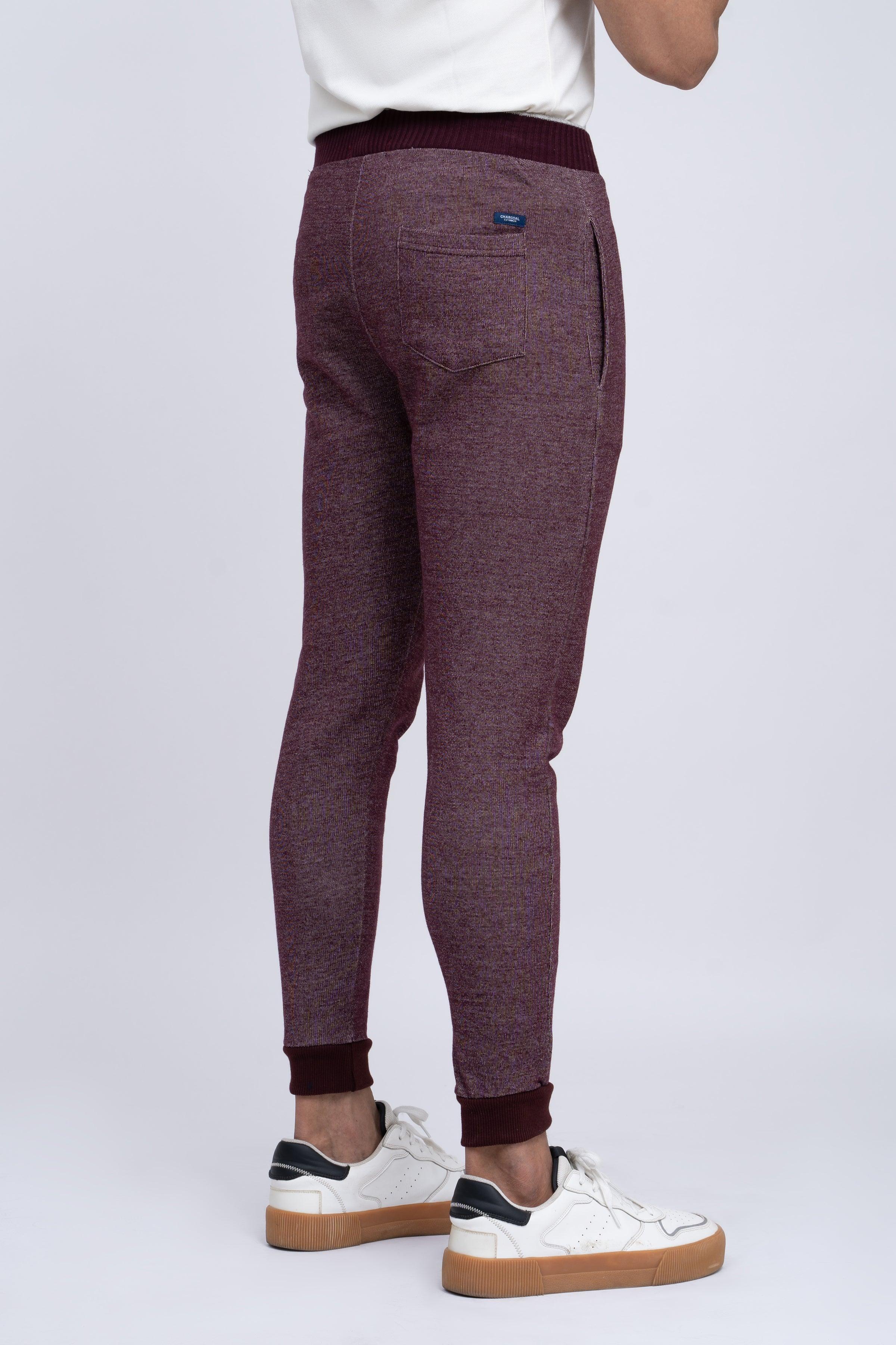 CASUAL TROUSER MAROON - Image 3