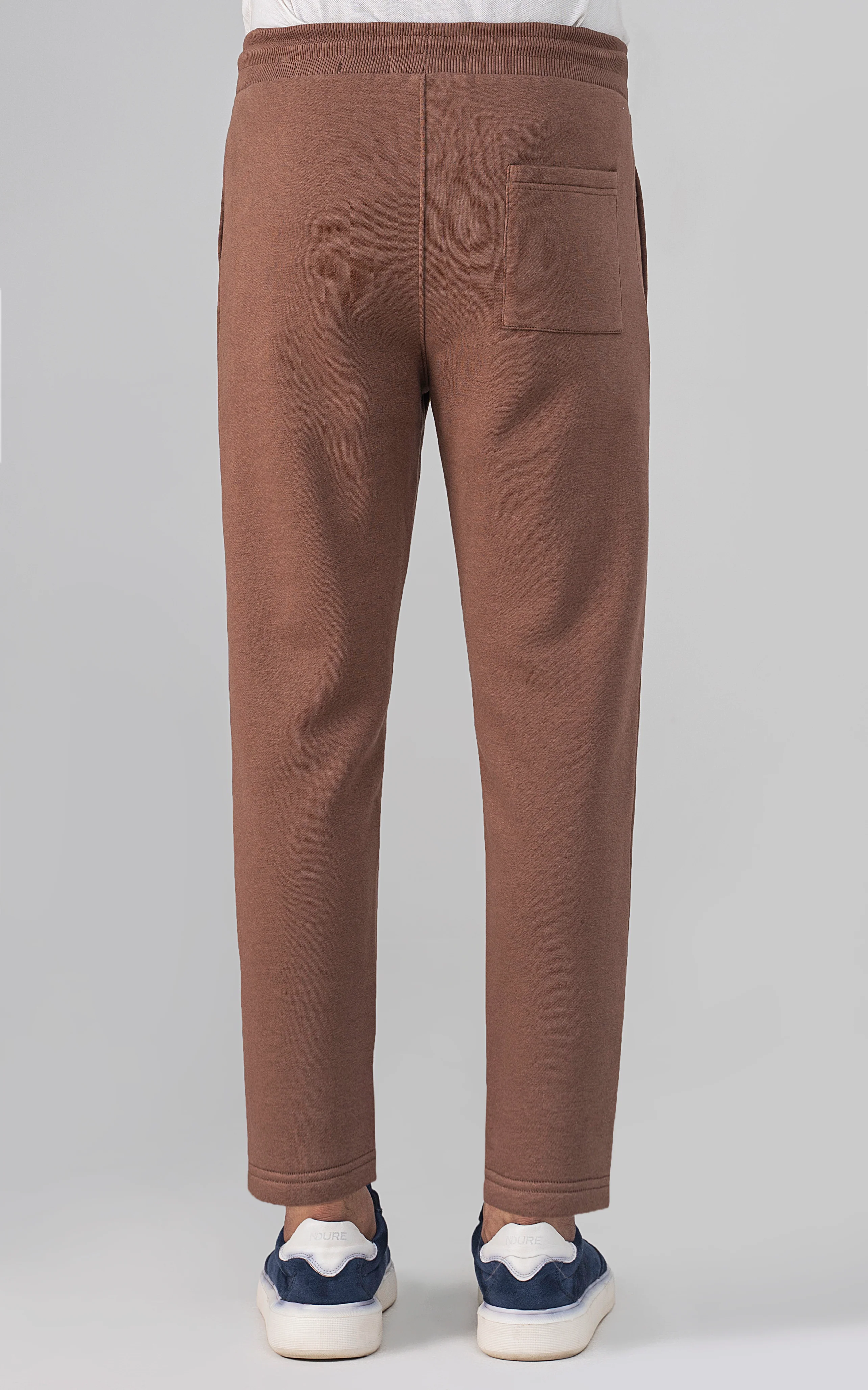 REGULAR FLEECE JOGGER TROUSER RUST - Image 4
