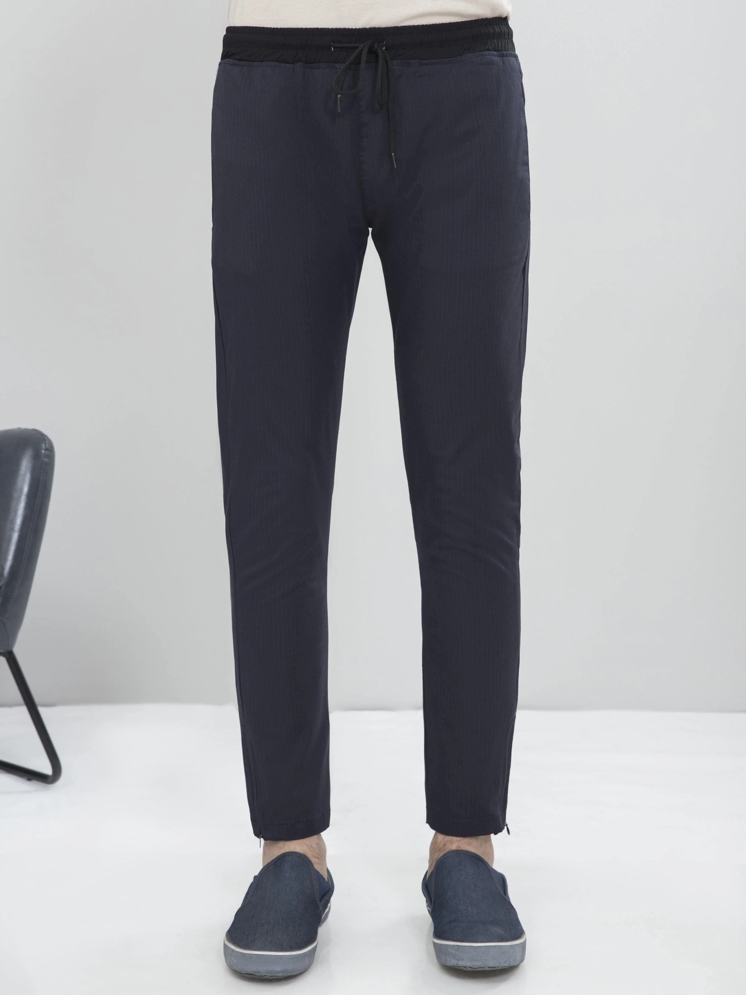 CASUAL TROUSER TAPERED FIT BLUE GREY - Image 2