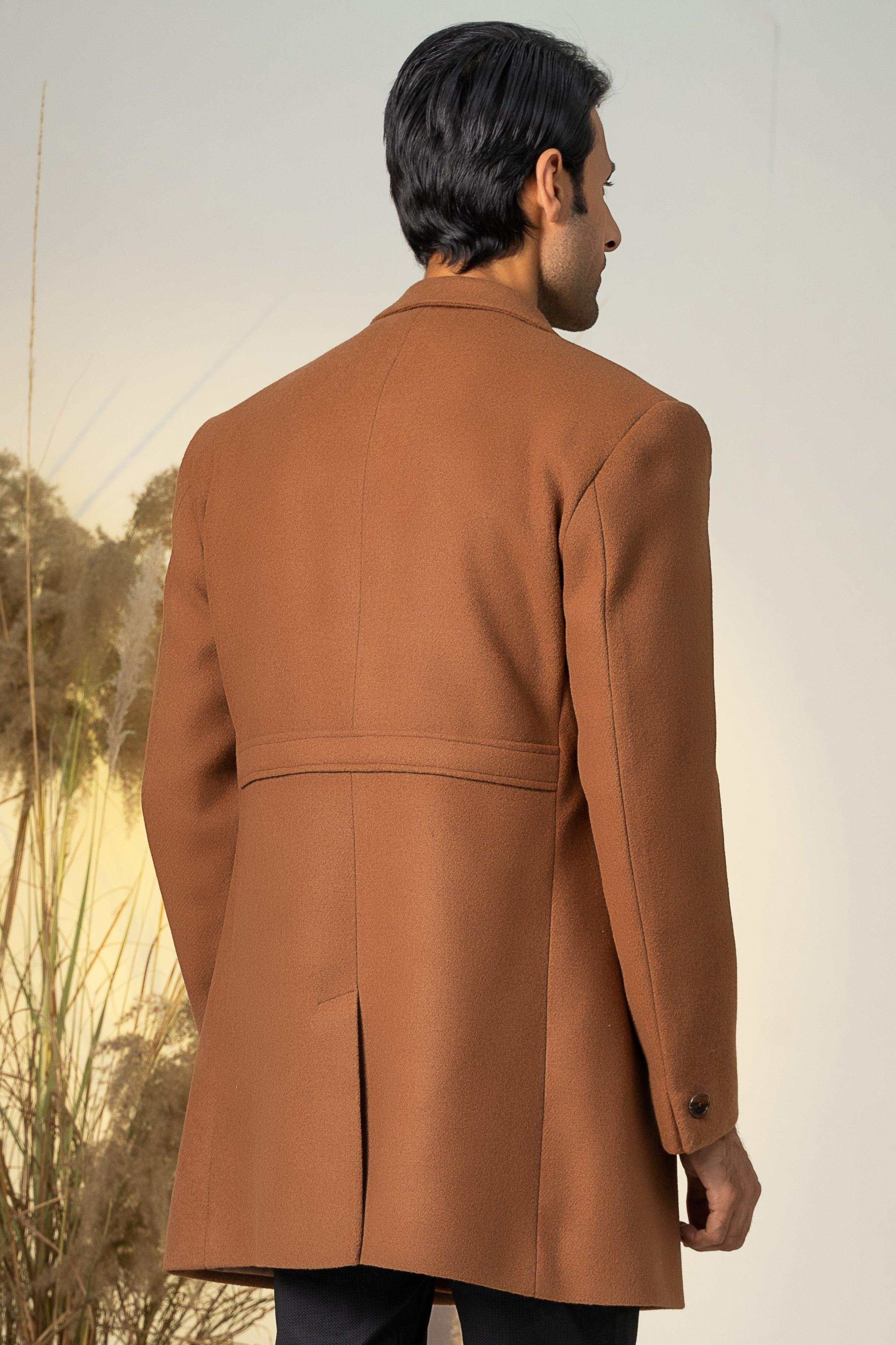 CLASSIC SINGLE BREAST COAT BROWN - Image 4