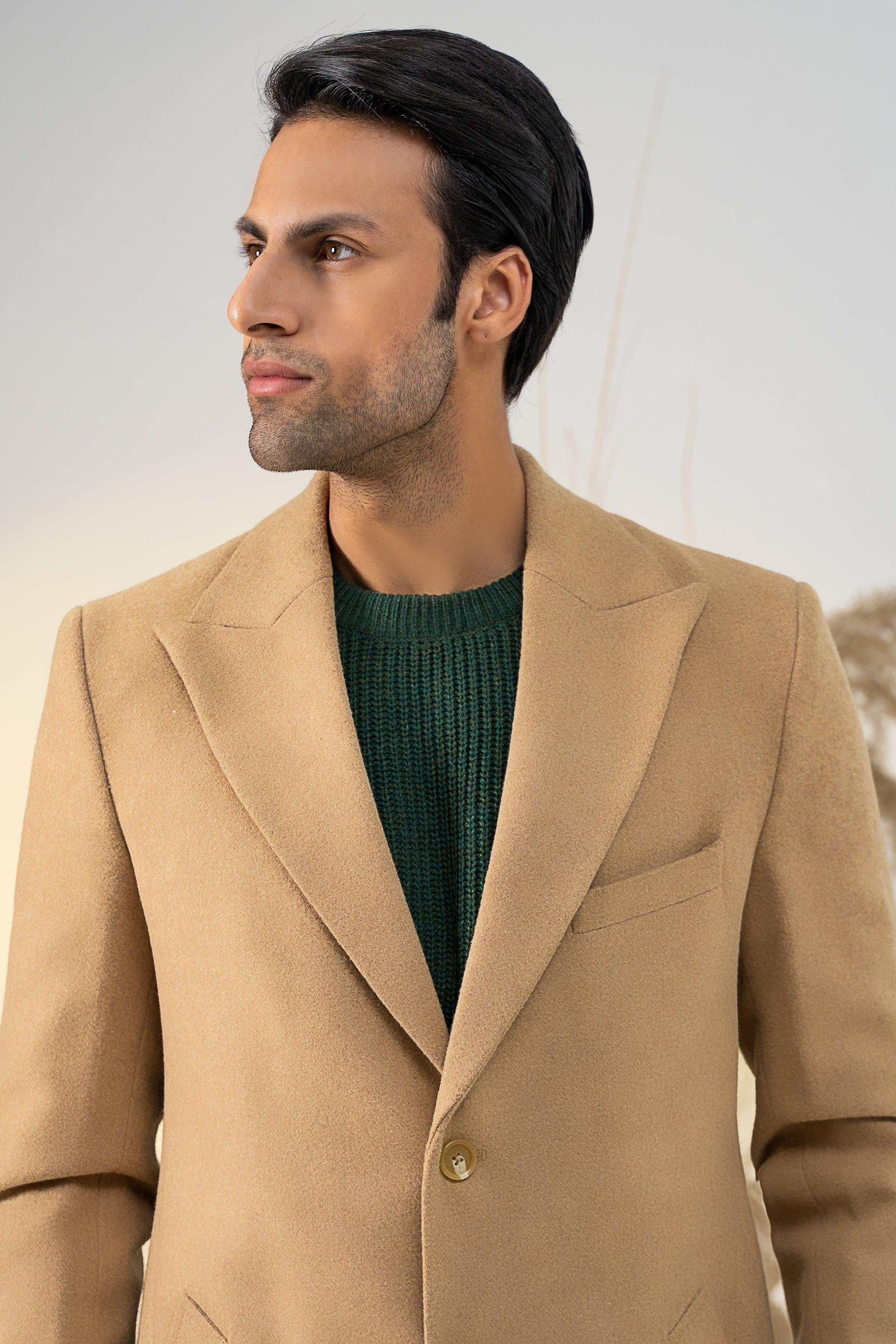 CLASSIC SINGLE BREAST COAT LIGHT TAN - Image 4
