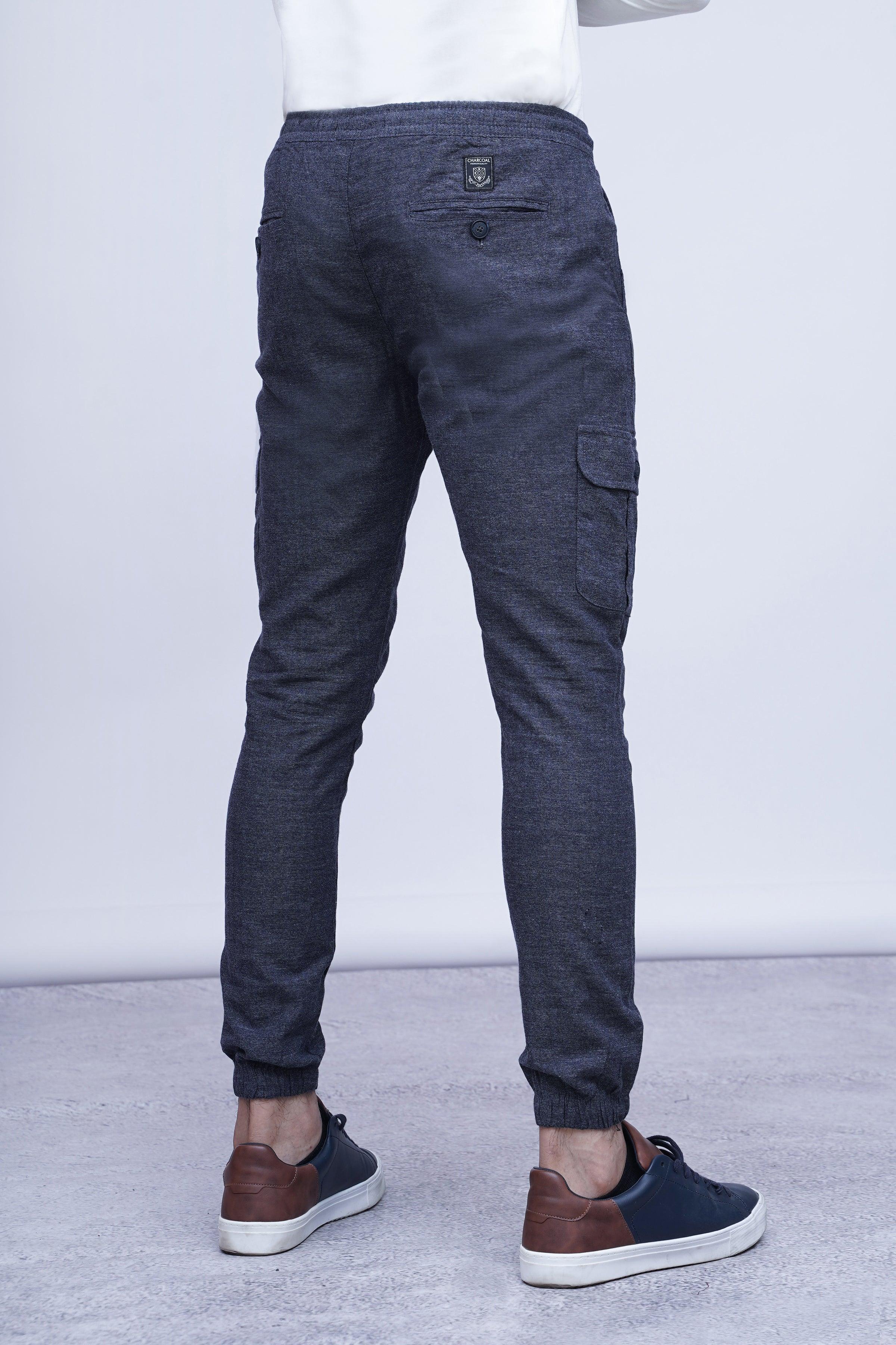 CASUAL JOGGER TROUSER BLUE GREY - Image 3