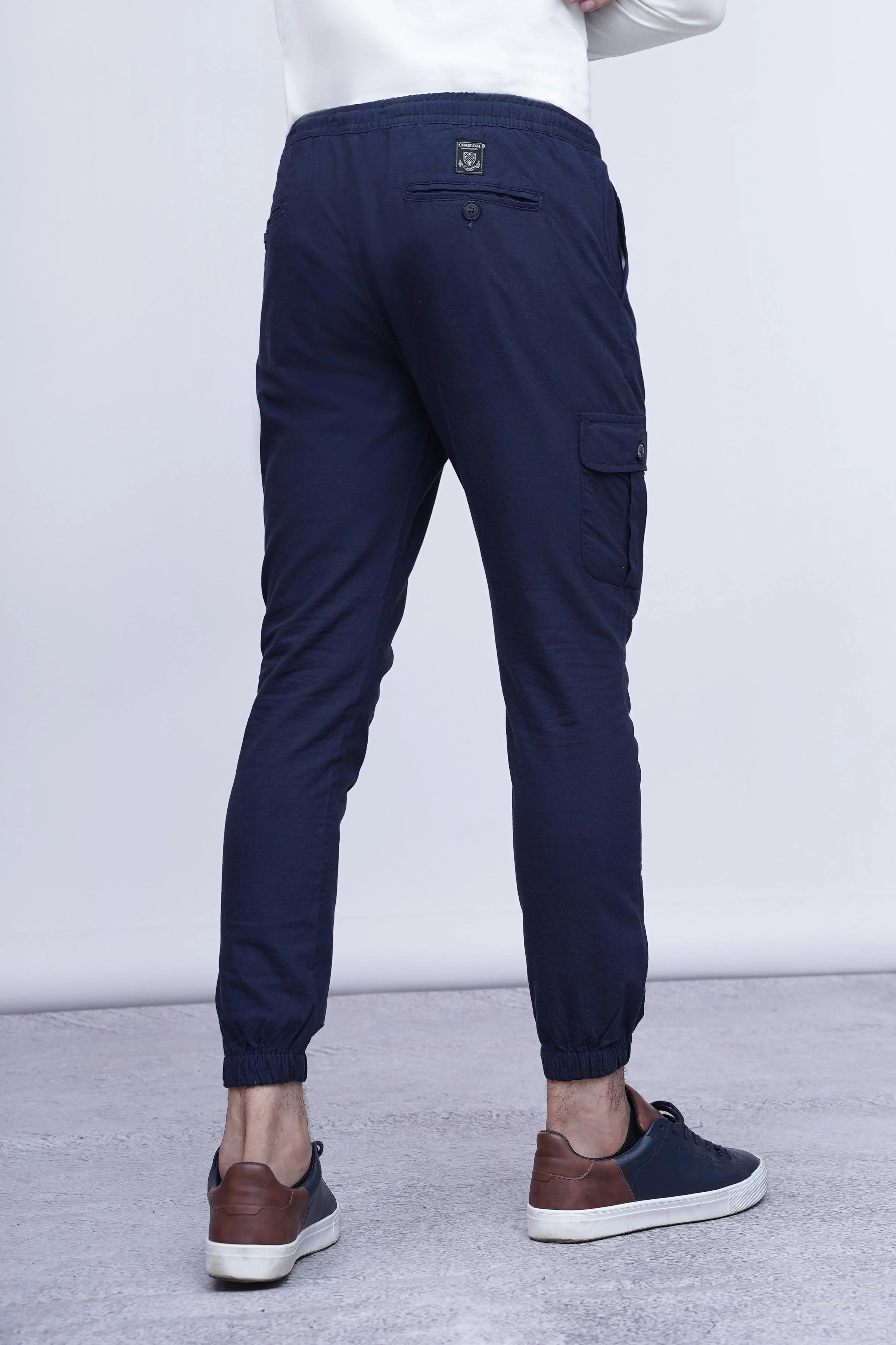 CASUAL JOGGER TROUSER NAVY - Image 3