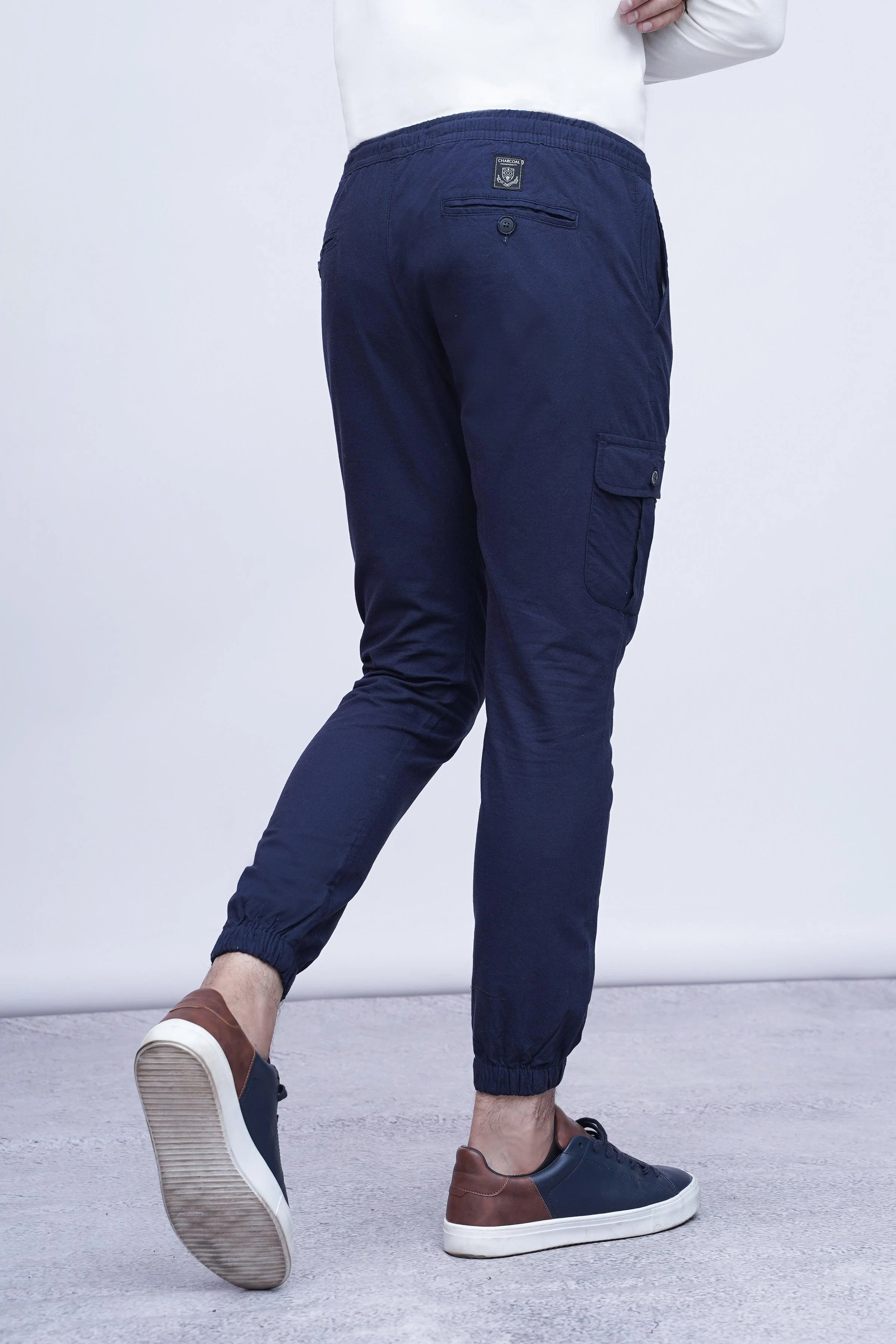 CASUAL JOGGER TROUSER NAVY - Image 4