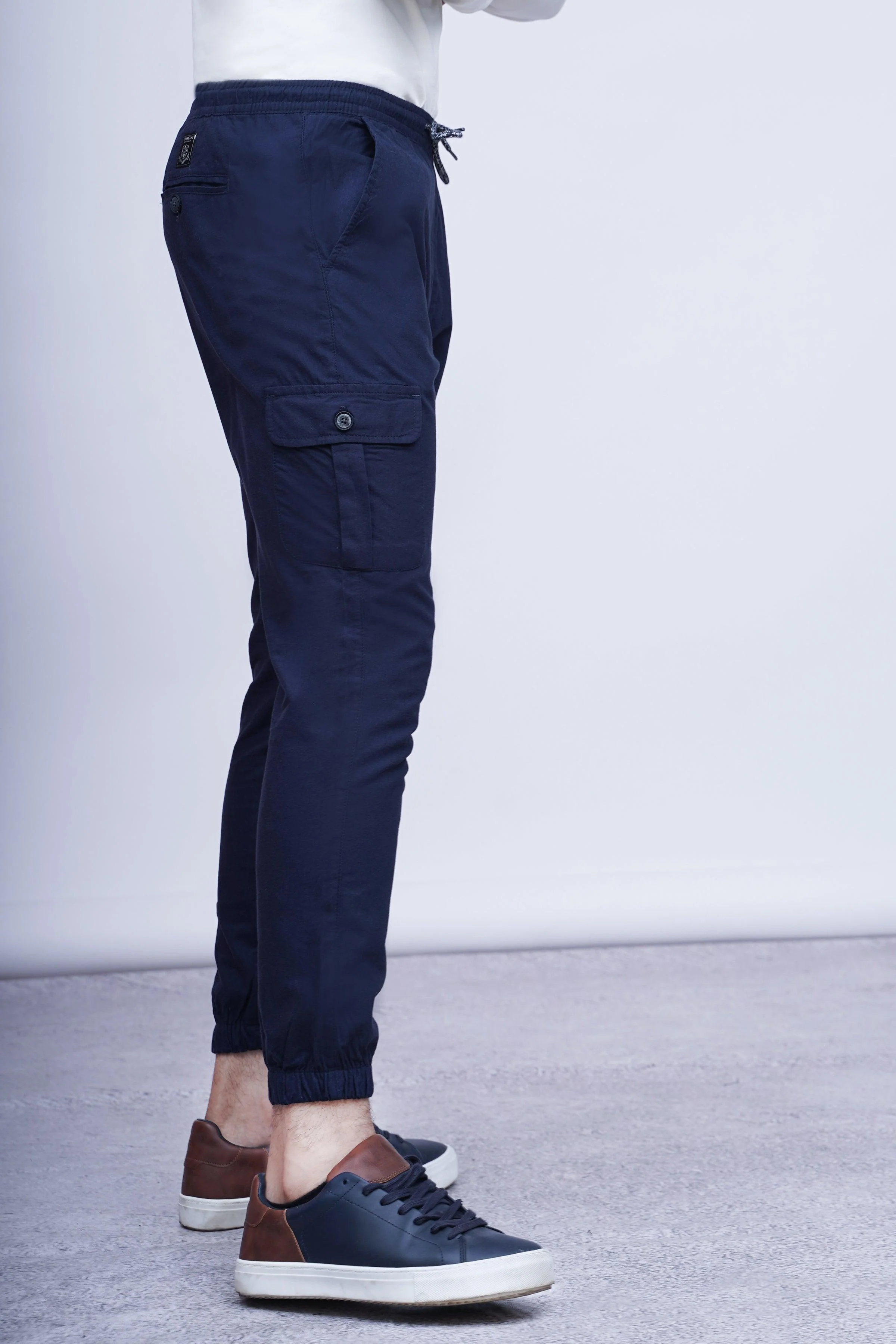 CASUAL JOGGER TROUSER NAVY - Image 5