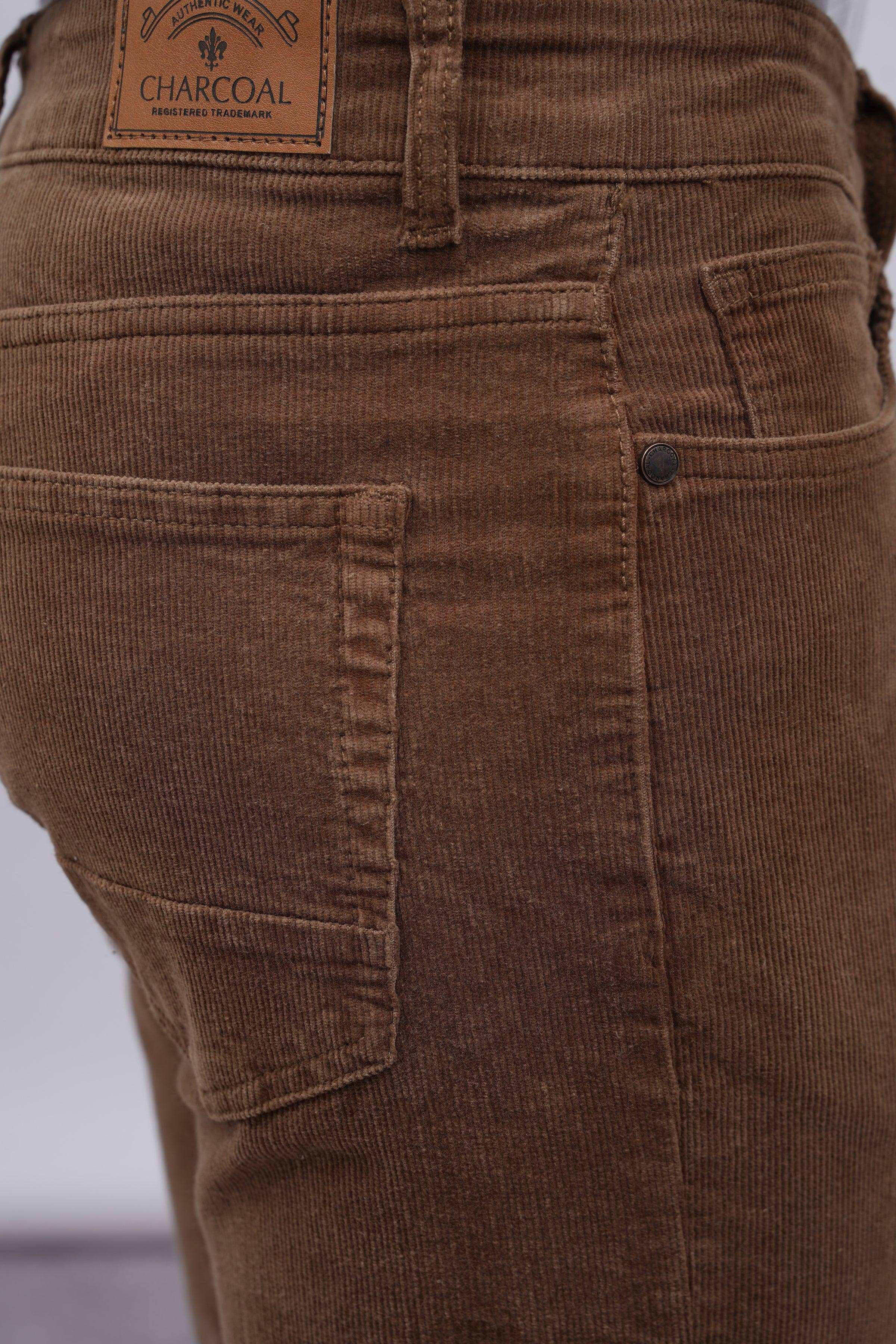 5 POCKET CORDUROY PANT KHAKI - Image 4