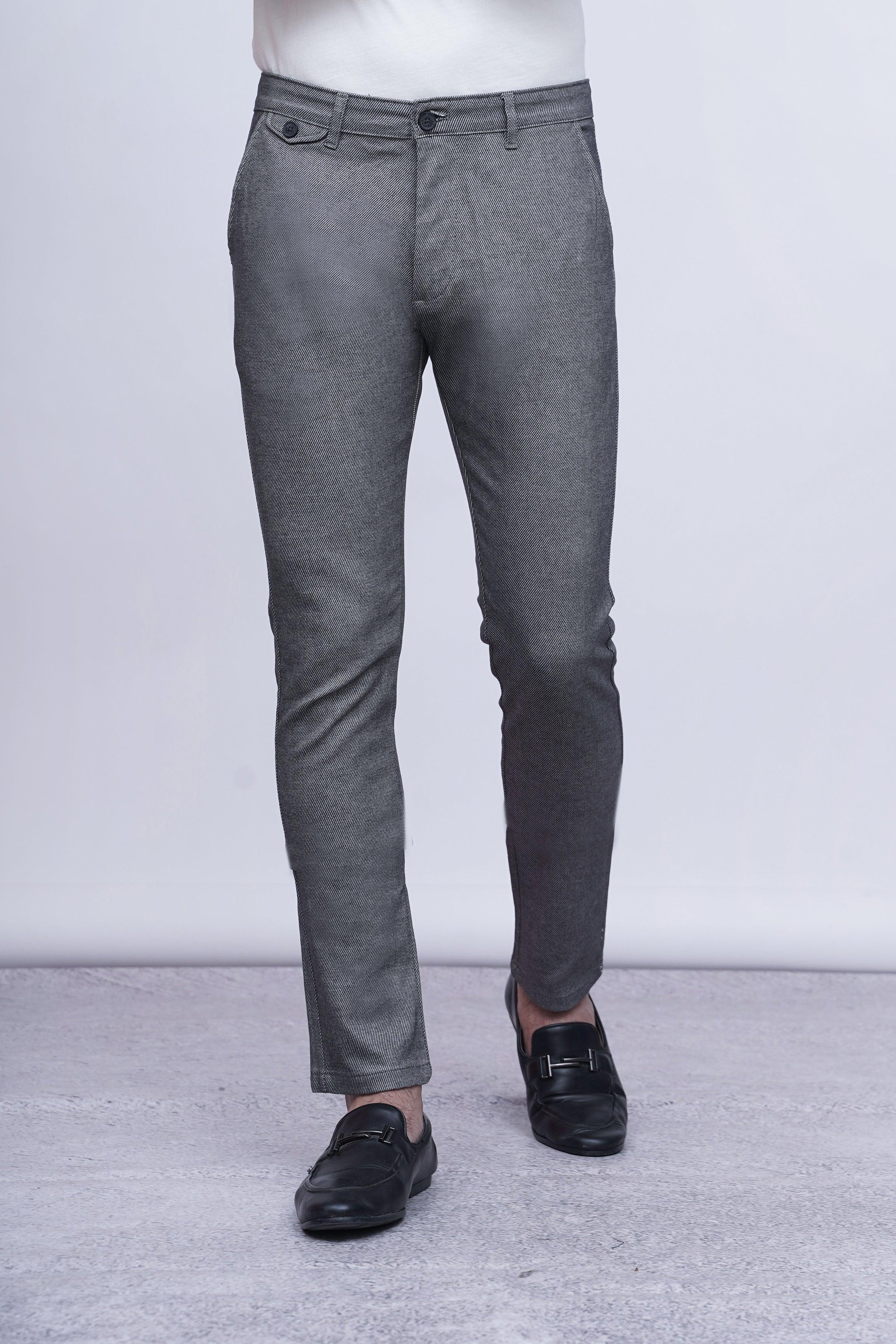 CASUAL PANT CROSS POCKET GREY BLACK - Image 2