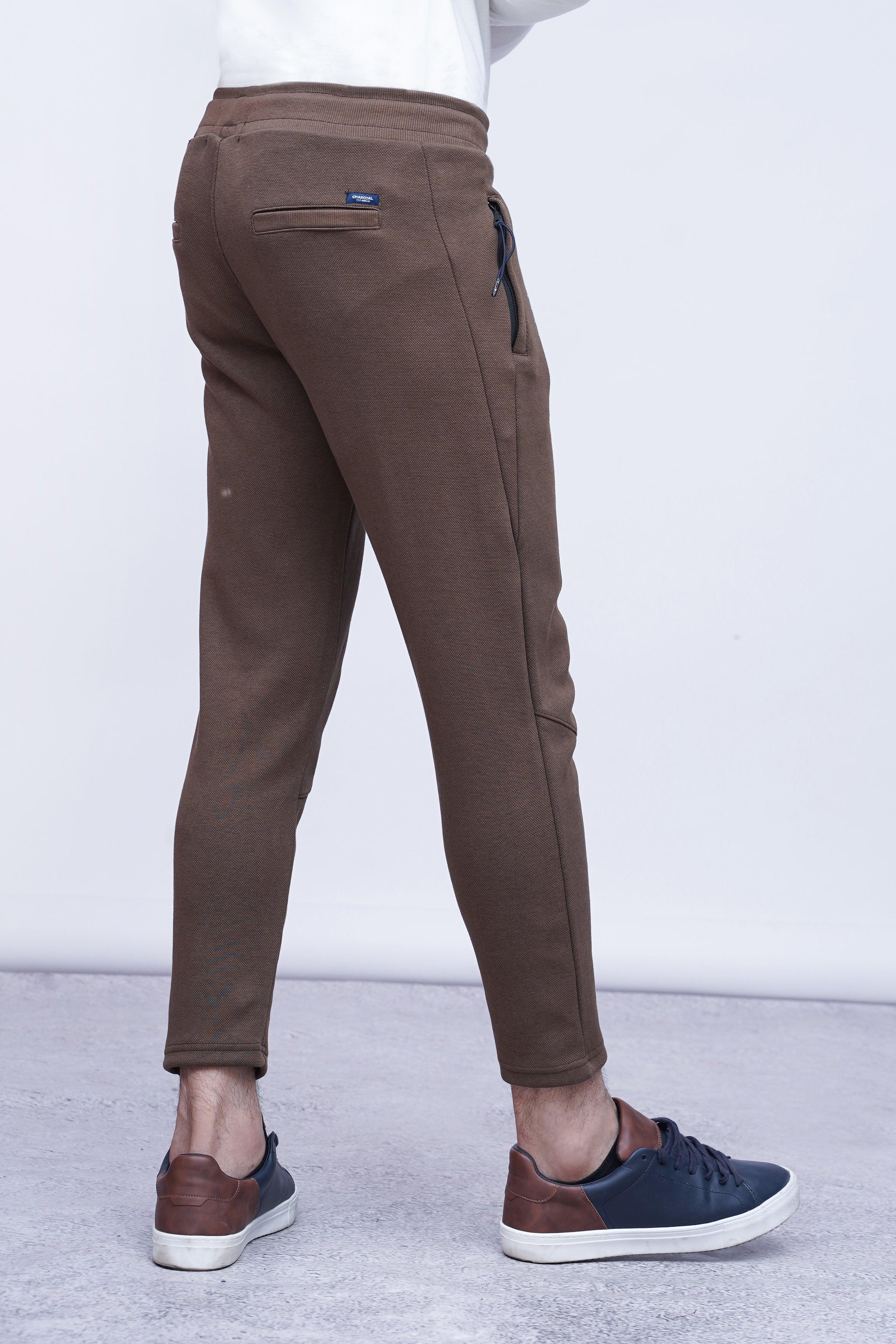 JUMBO PIQUE TROUSER BLACK BROWN - Image 4
