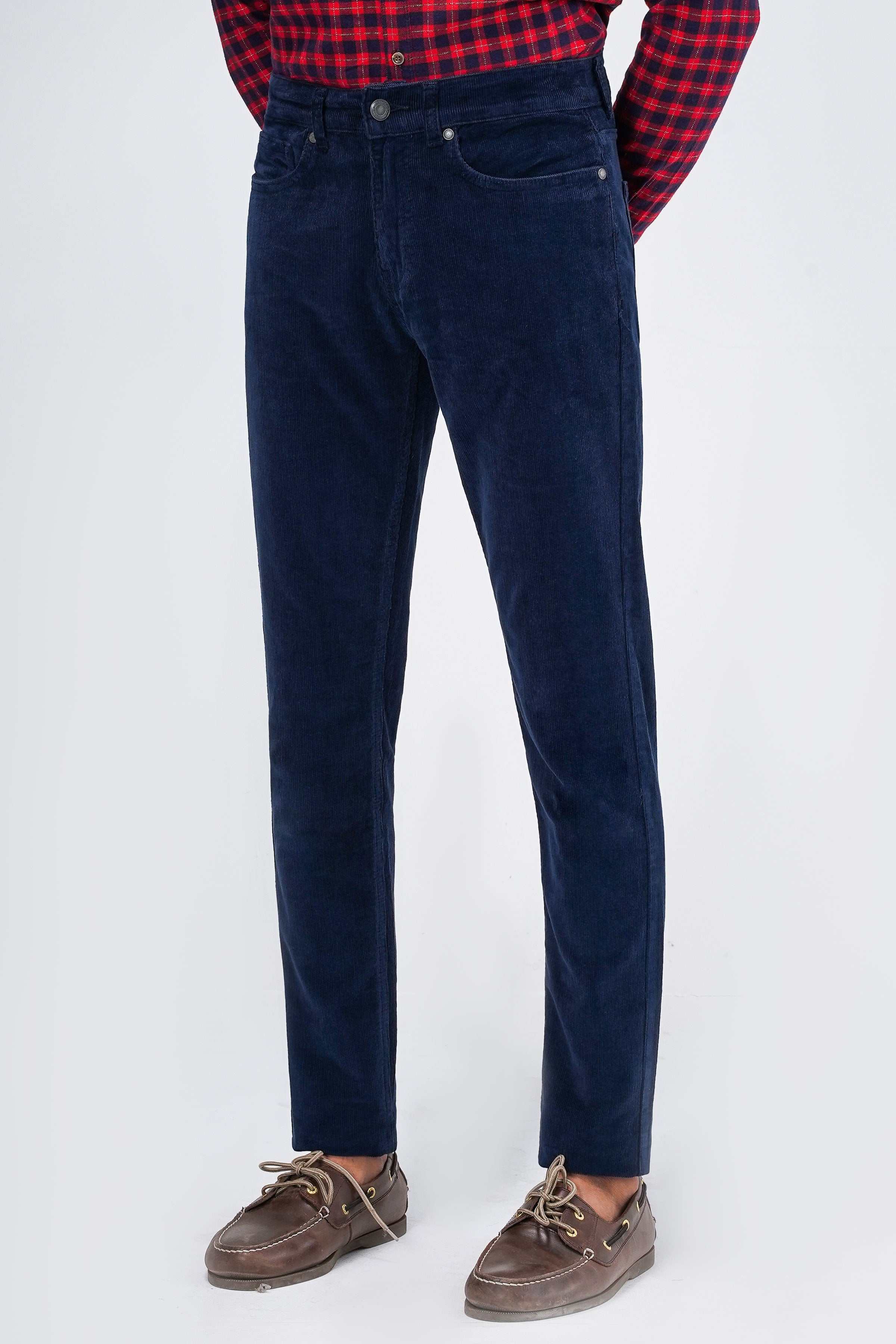 CORDUROY 5-POCKET PANT NAVY BLUE - Image 3