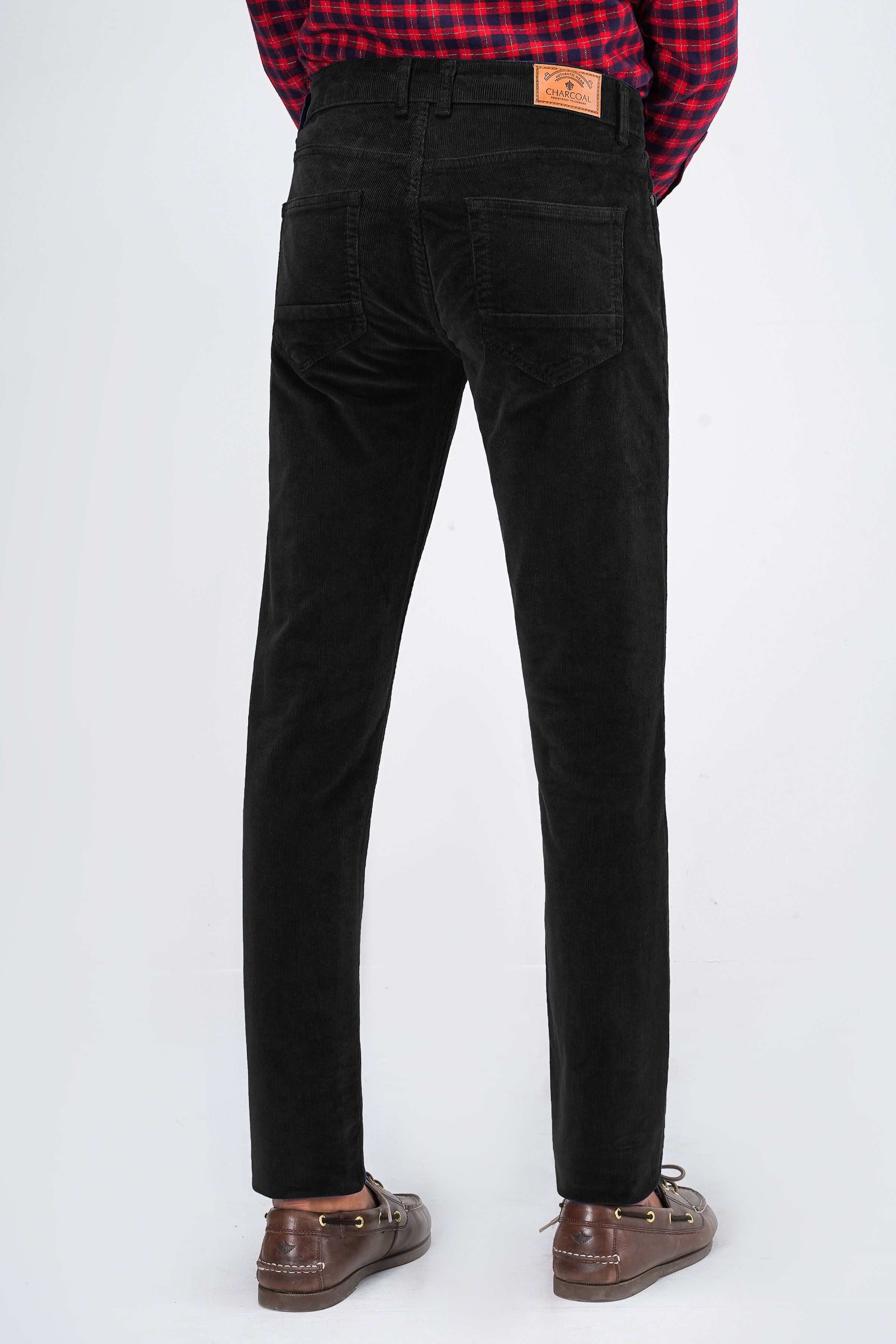 CORDUROY 5-POCKET PANT BLACK - Image 3