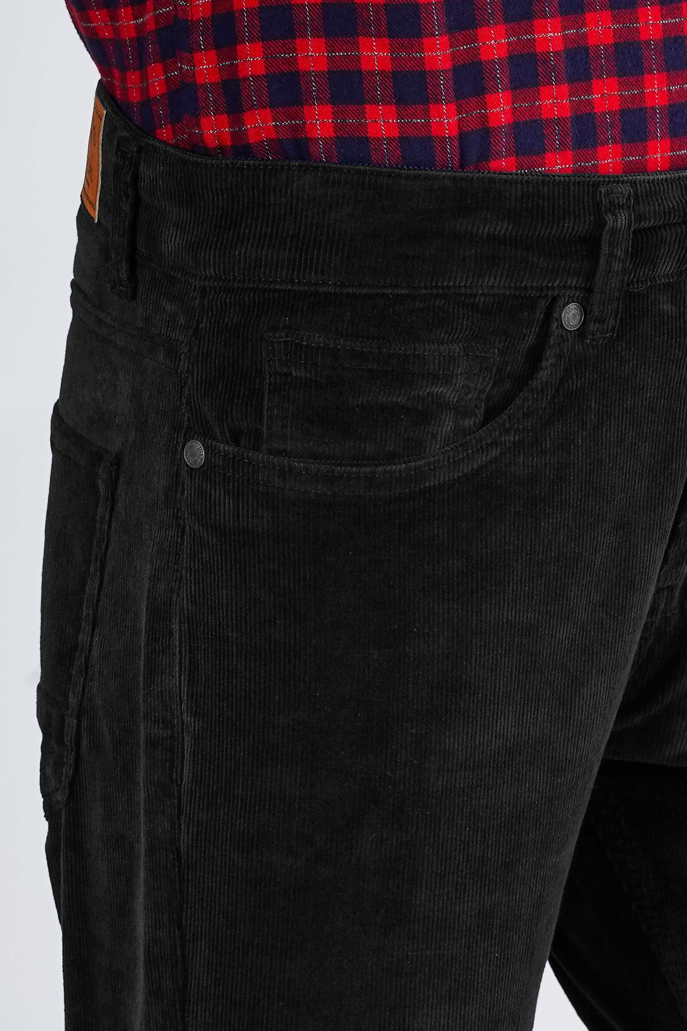 CORDUROY 5-POCKET PANT BLACK - Image 4