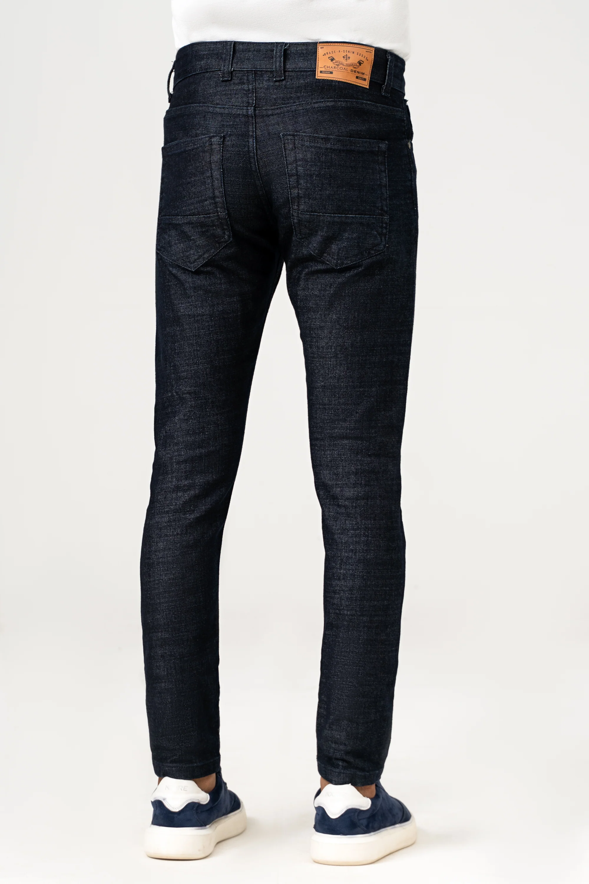 SLIM LEG DENIM  JEANS DARK BLUE - Image 4
