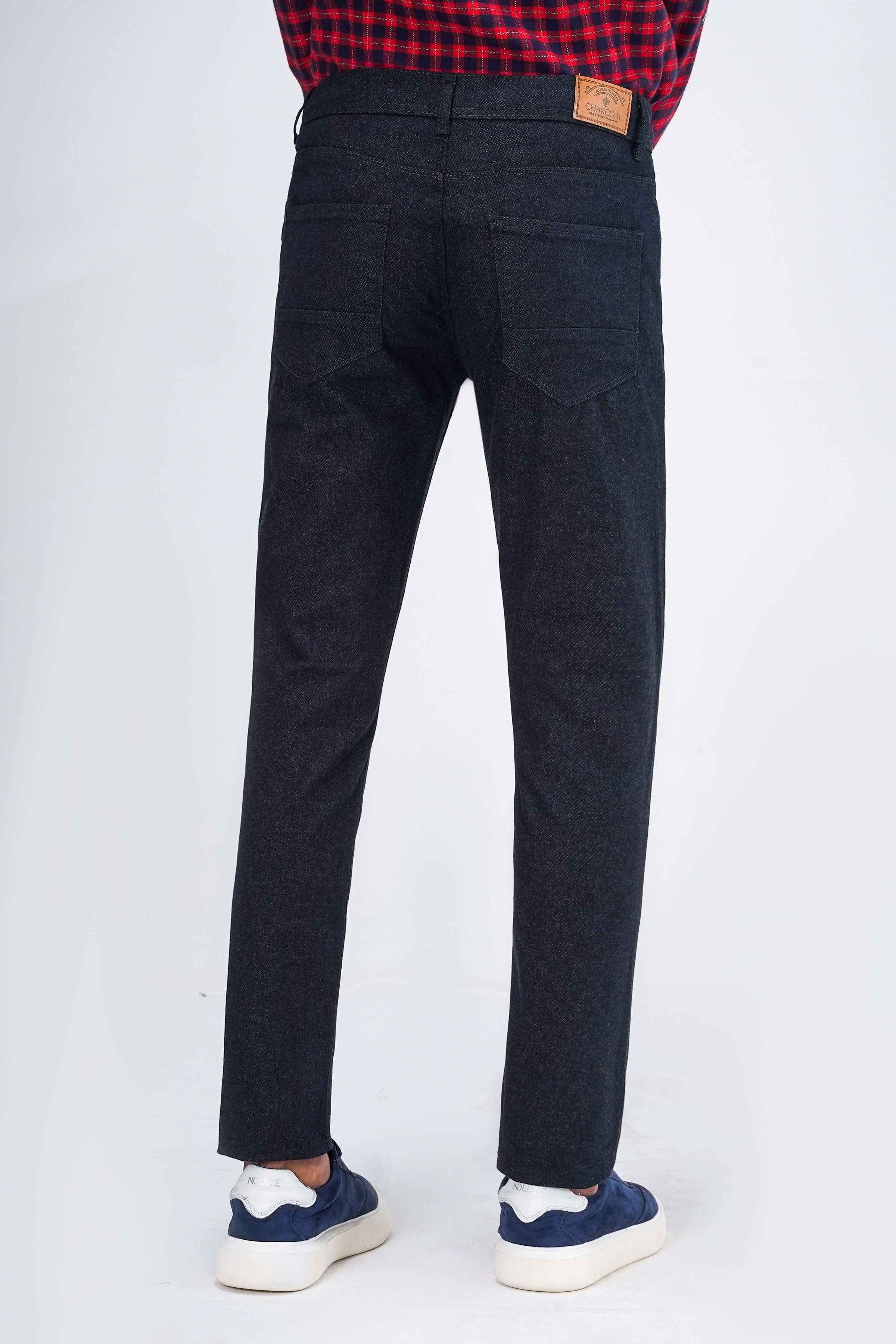 WOOLEN 5-POCKET PANT DENIM BLUE - Image 2