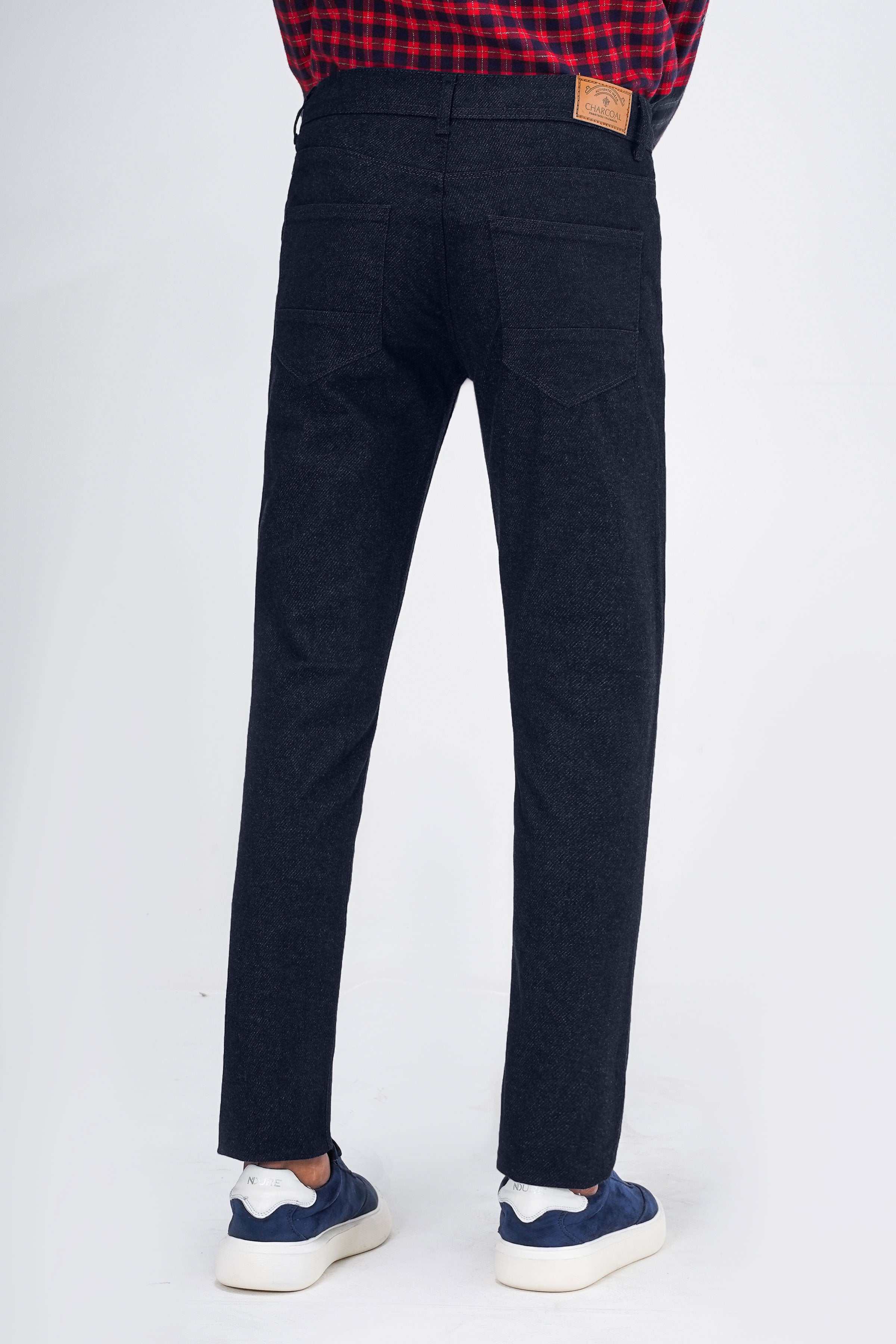 WOOLEN 5-POCKET PANT NAVY BLUE - Image 3