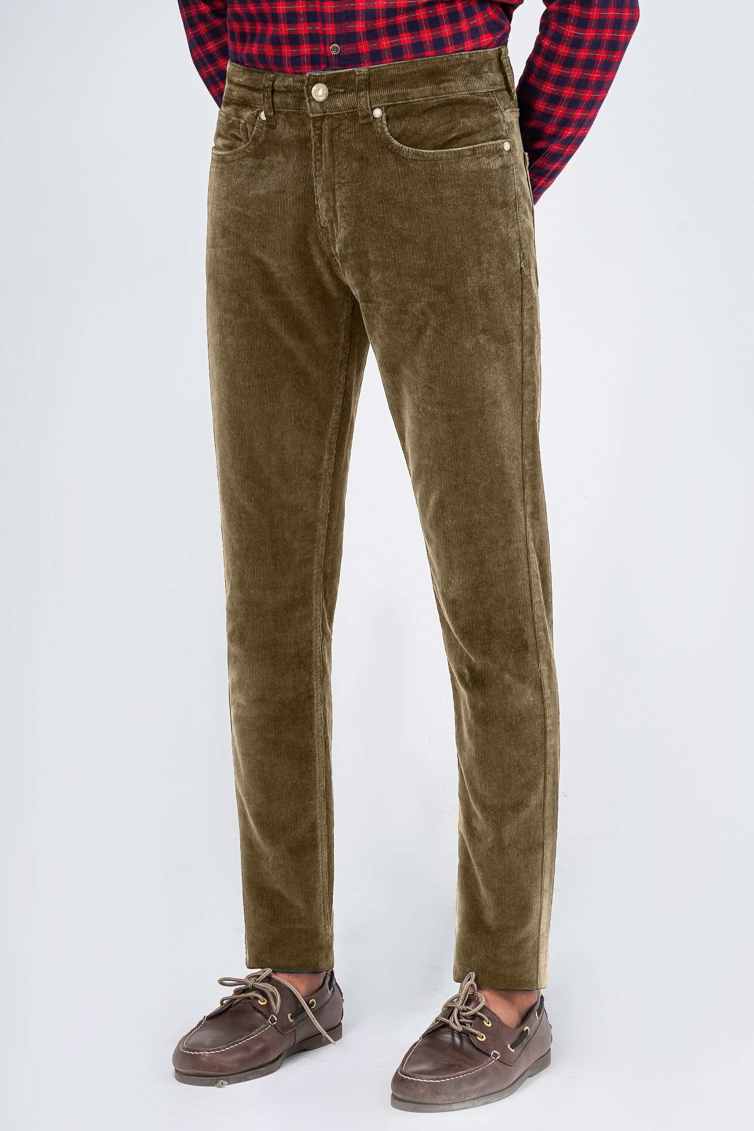 CORDUROY 5-POCKET PANT DARK KHAKI - Image 2