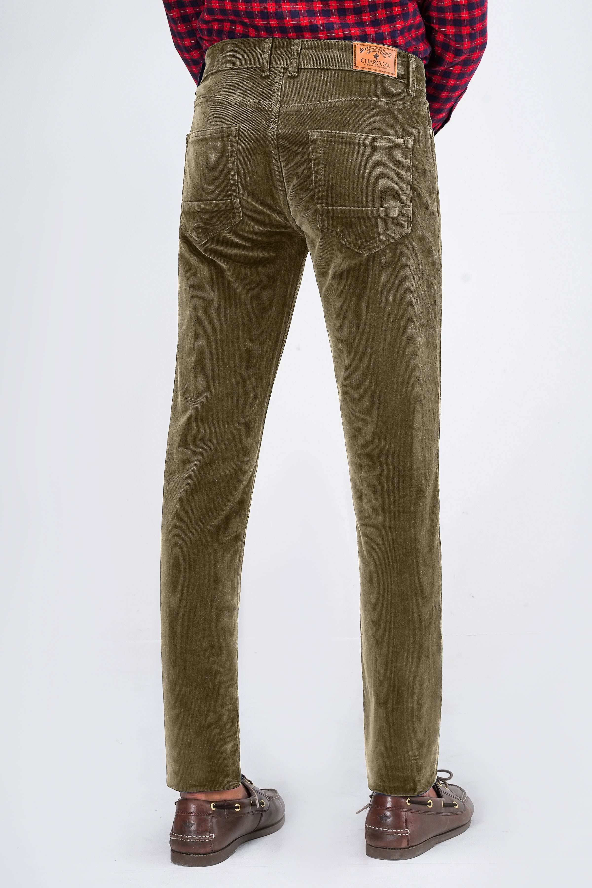 CORDUROY 5-POCKET PANT DARK KHAKI - Image 3
