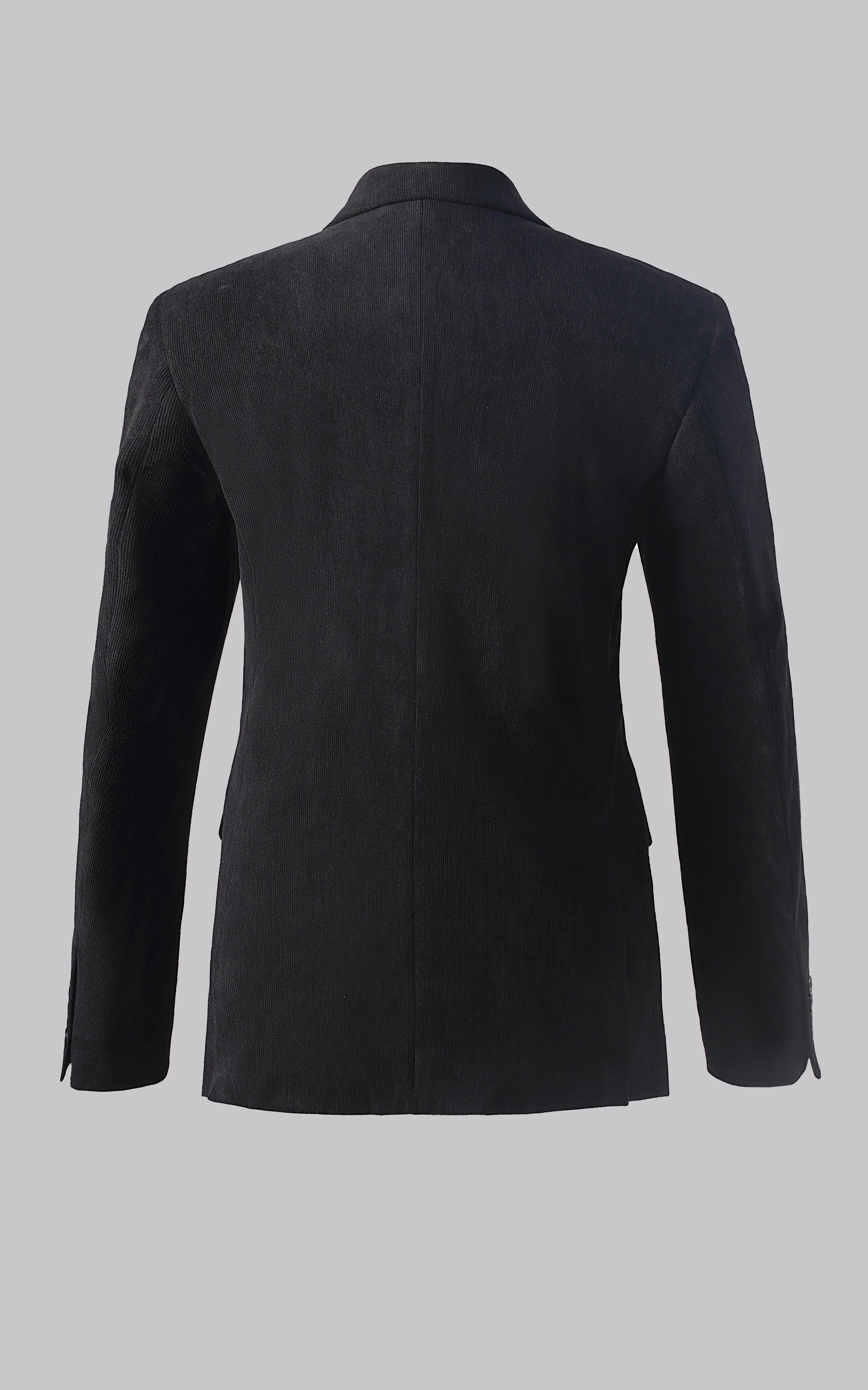 CORDUROY CASUAL COAT BLACK - Image 4