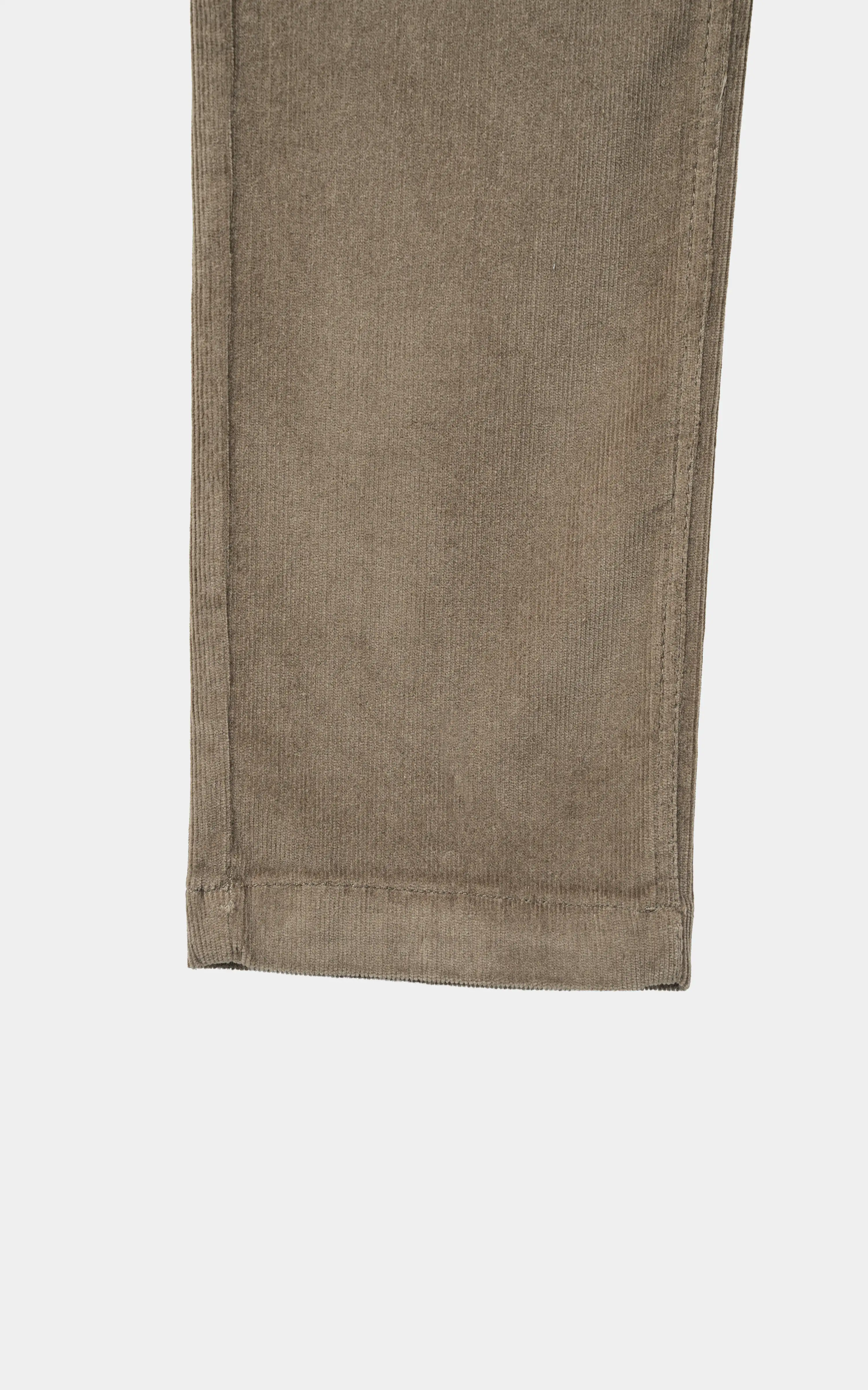 CORDUROY FIVE POCKET STRAIGHT FIT CASUAL PANT KHAKI - Image 4