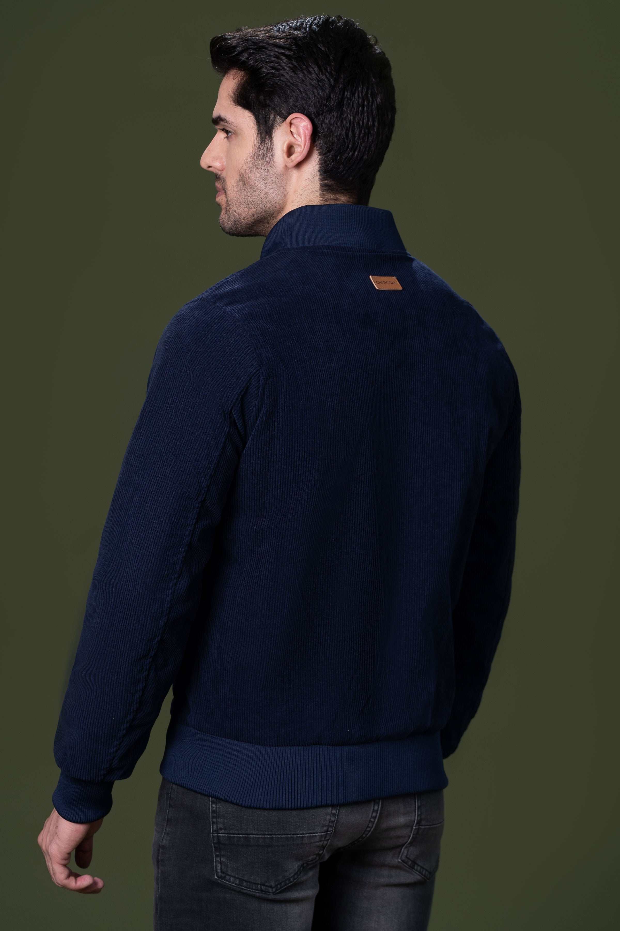 CORDUROY JACKET NAVY - Image 3