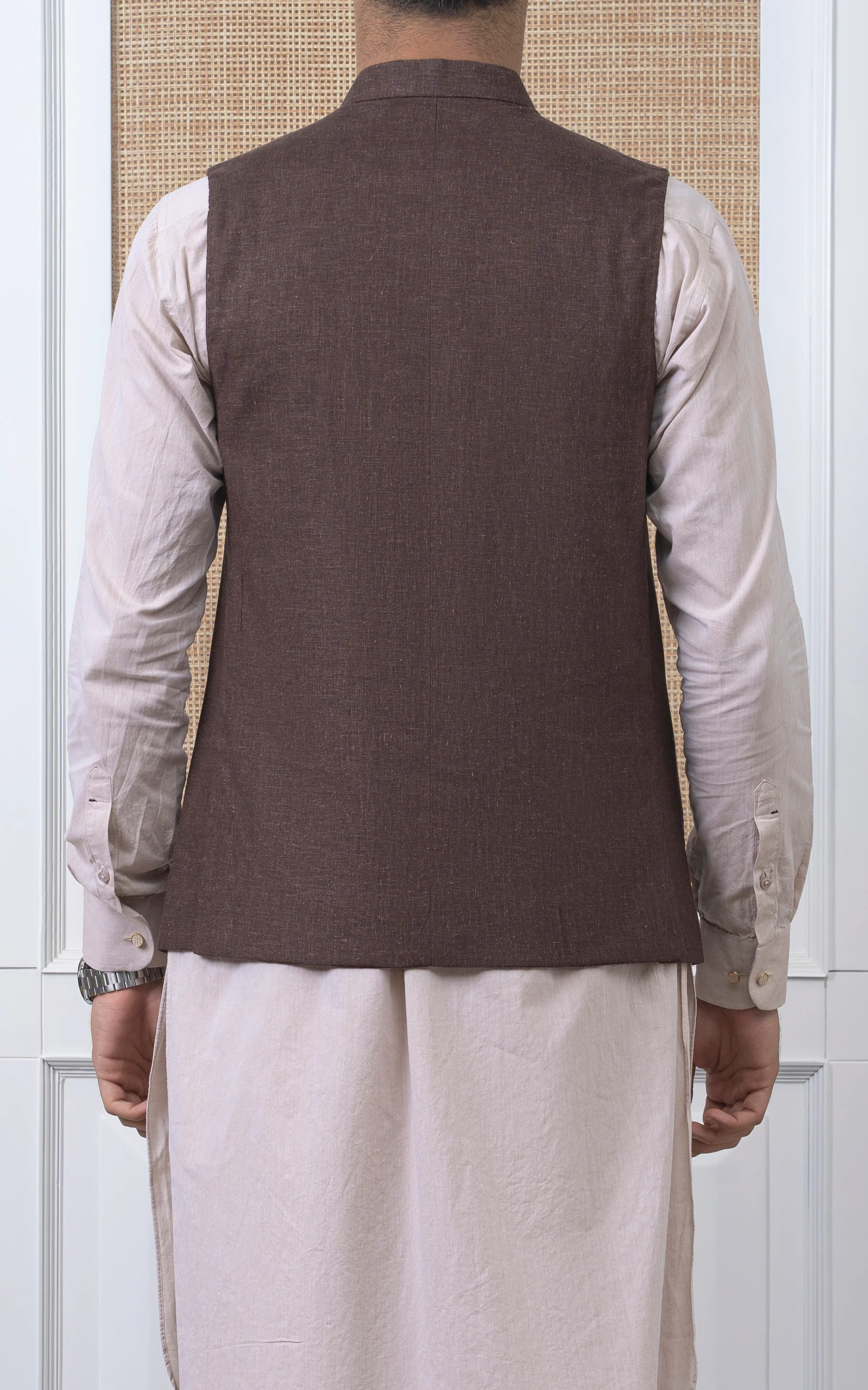 COTTON LINEN W/C - SIGNATURE COLLECTION  DARK BROWN - Image 3