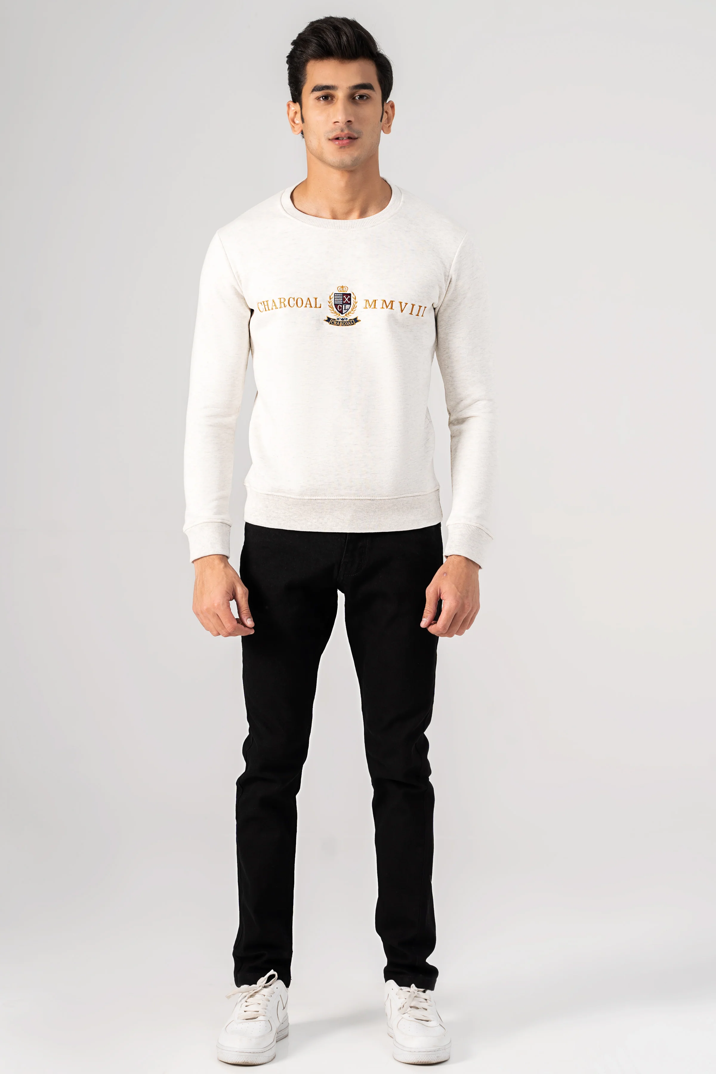 CREW NECK SWEAT SHIRT OATMEAL