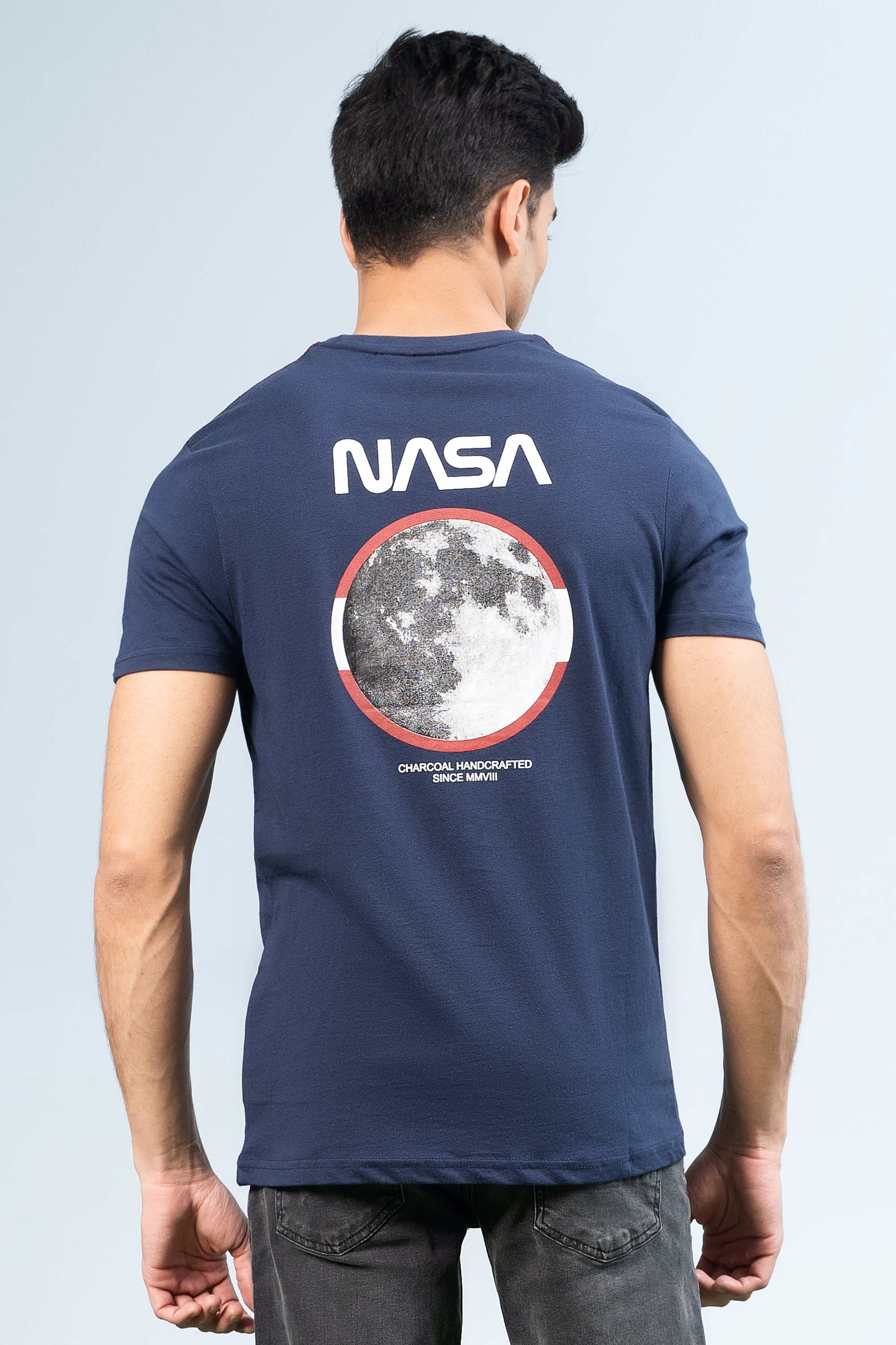 CREW NECK T SHIRT NAVY - Image 4