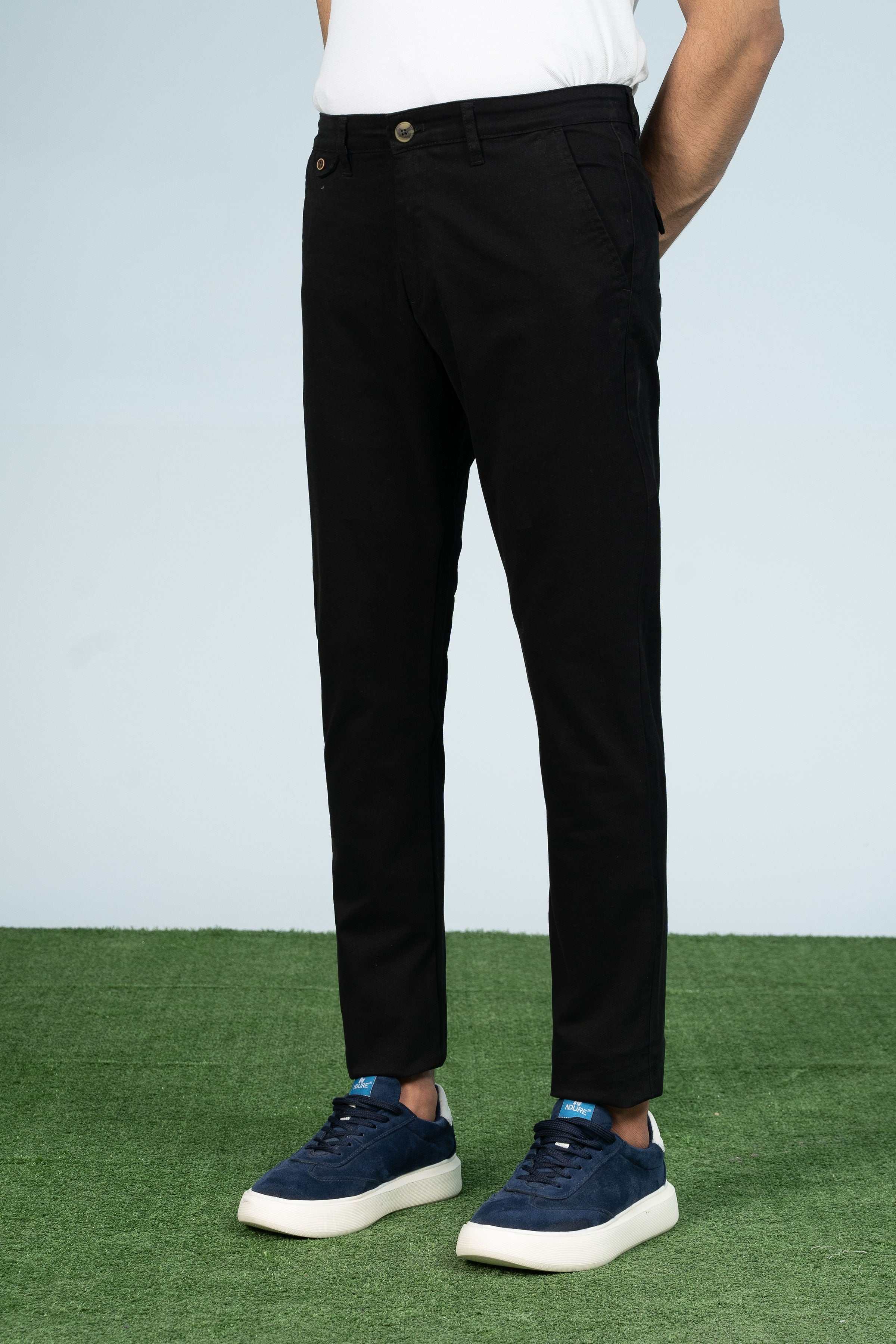 CROSS POCKET CASUAL PANT BLACK - Image 2