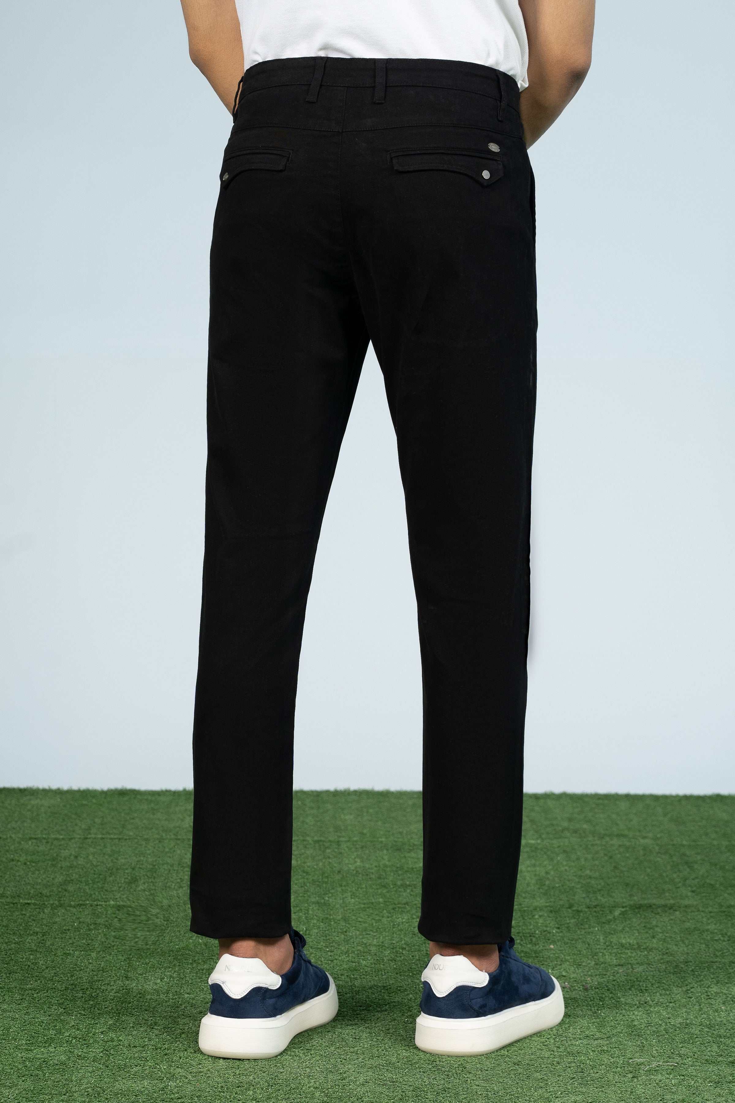 CROSS POCKET CASUAL PANT BLACK - Image 3