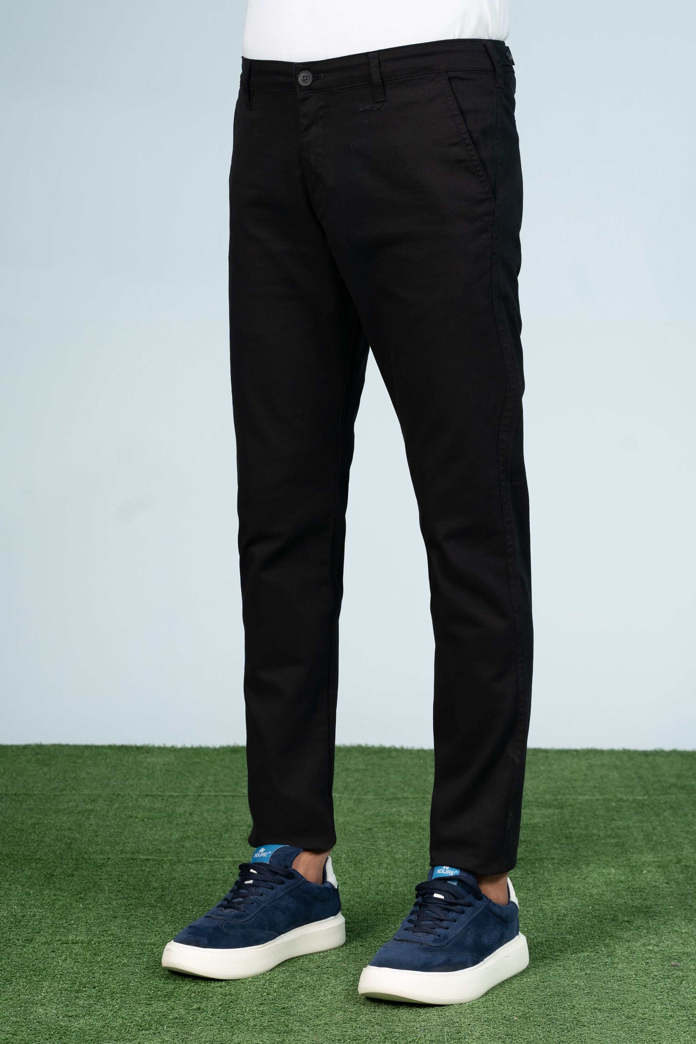CROSS POCKET CASUAL PANT BLACK - Image 2